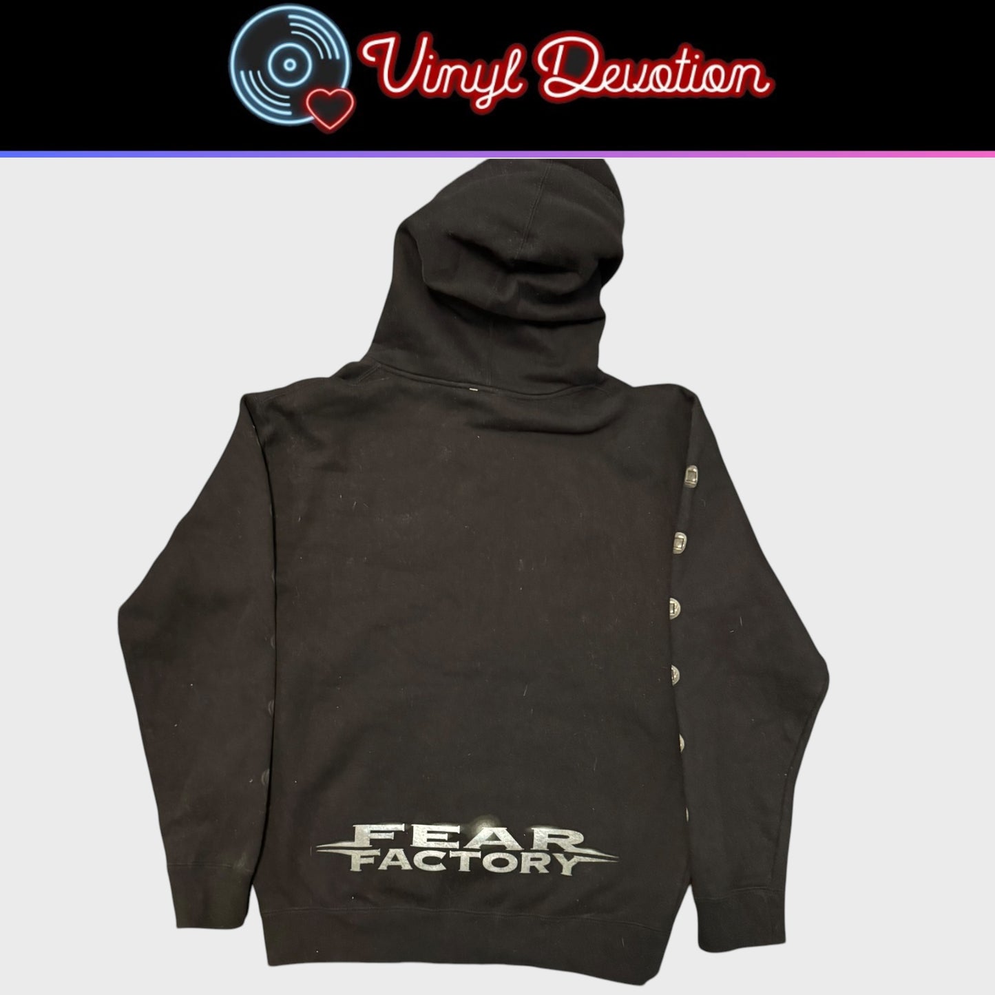 Fear Factory Band The Industrialist Zip Up Hoodie Size M