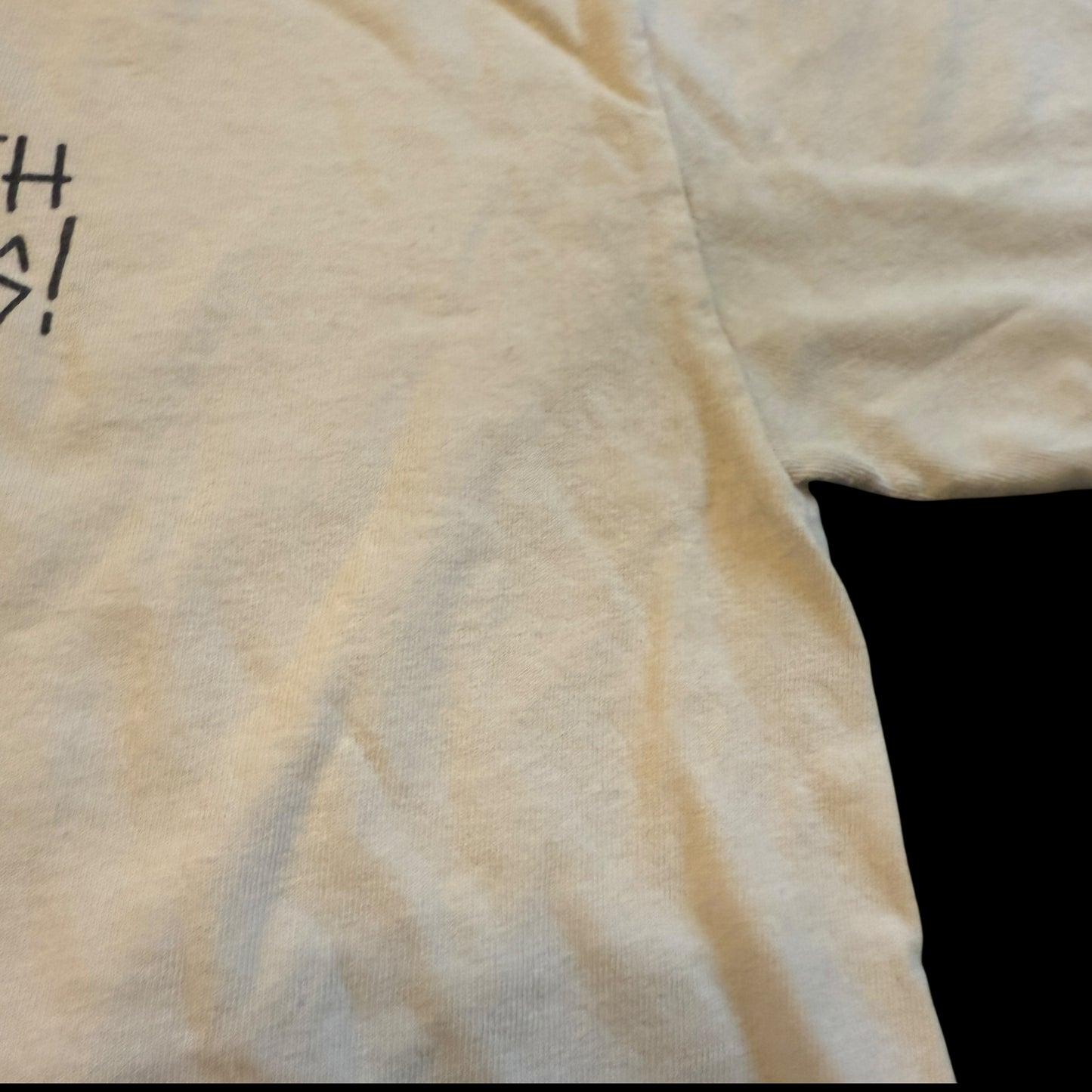 Out With A Bang! Punk Band I'm Against It Vintage White T-Shirt Size S