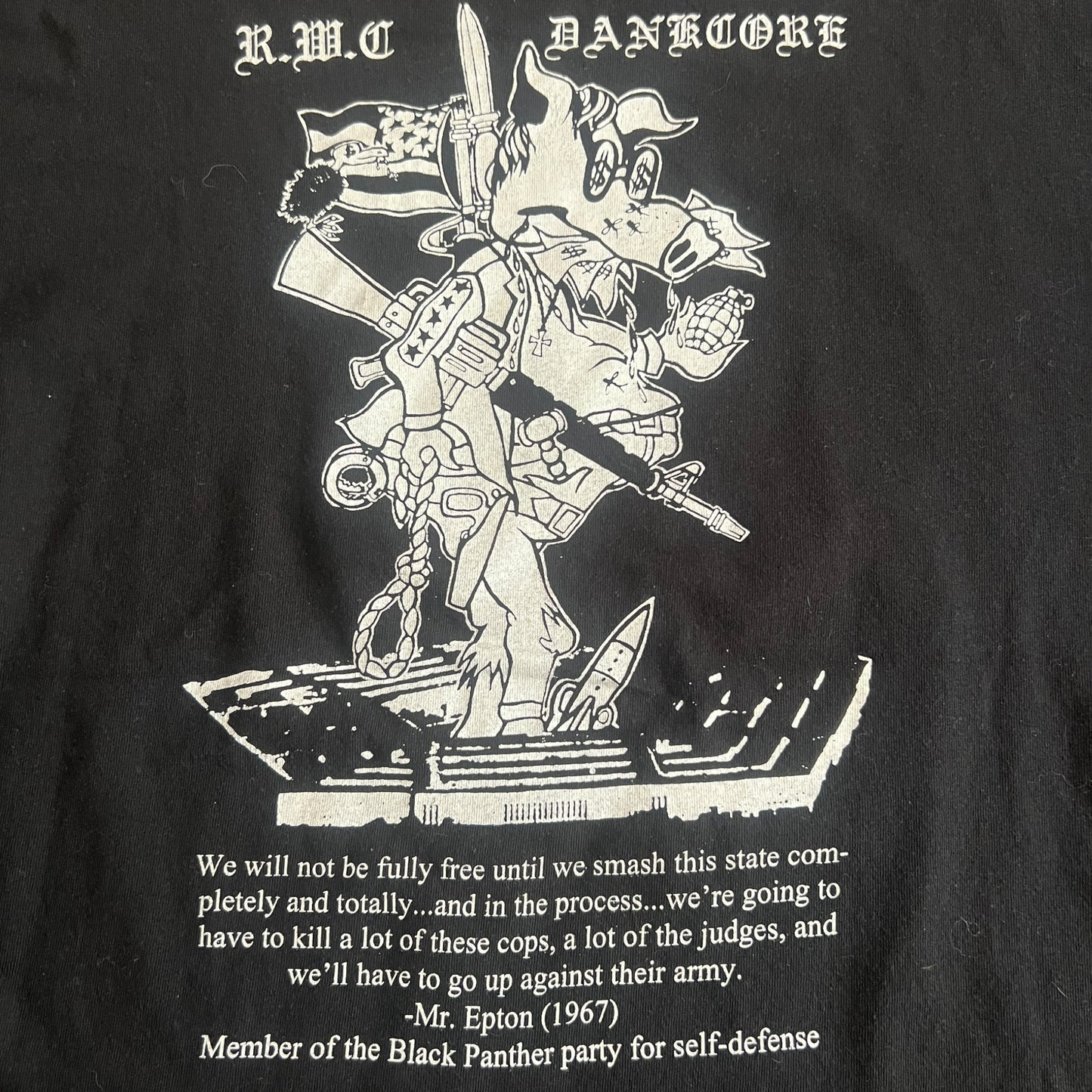 Plutocracy Band Dankcore Vintage T-Shirt Size M