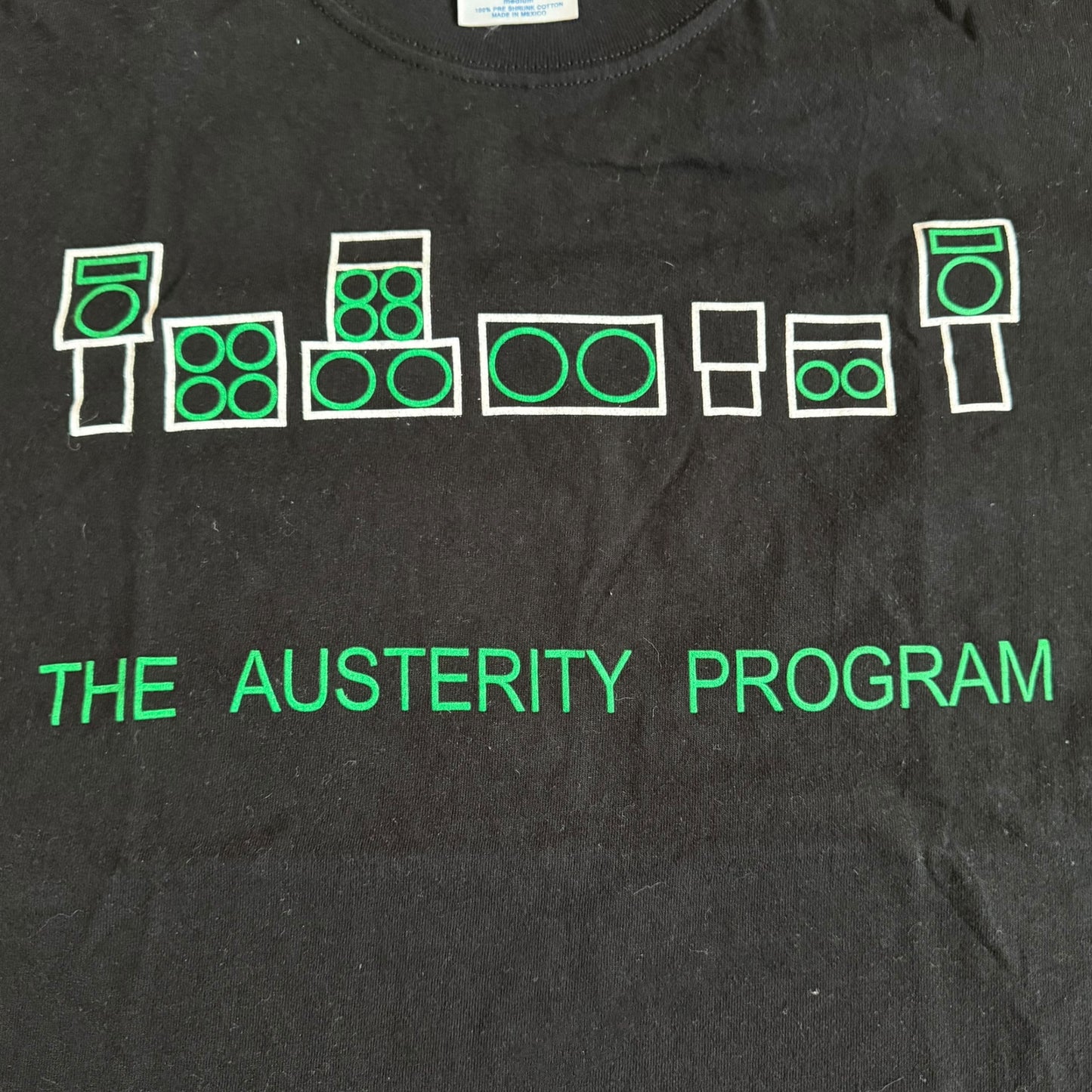 The Austerity Program Band Terra Nova EP Amps Vintage T-Shirt Size M