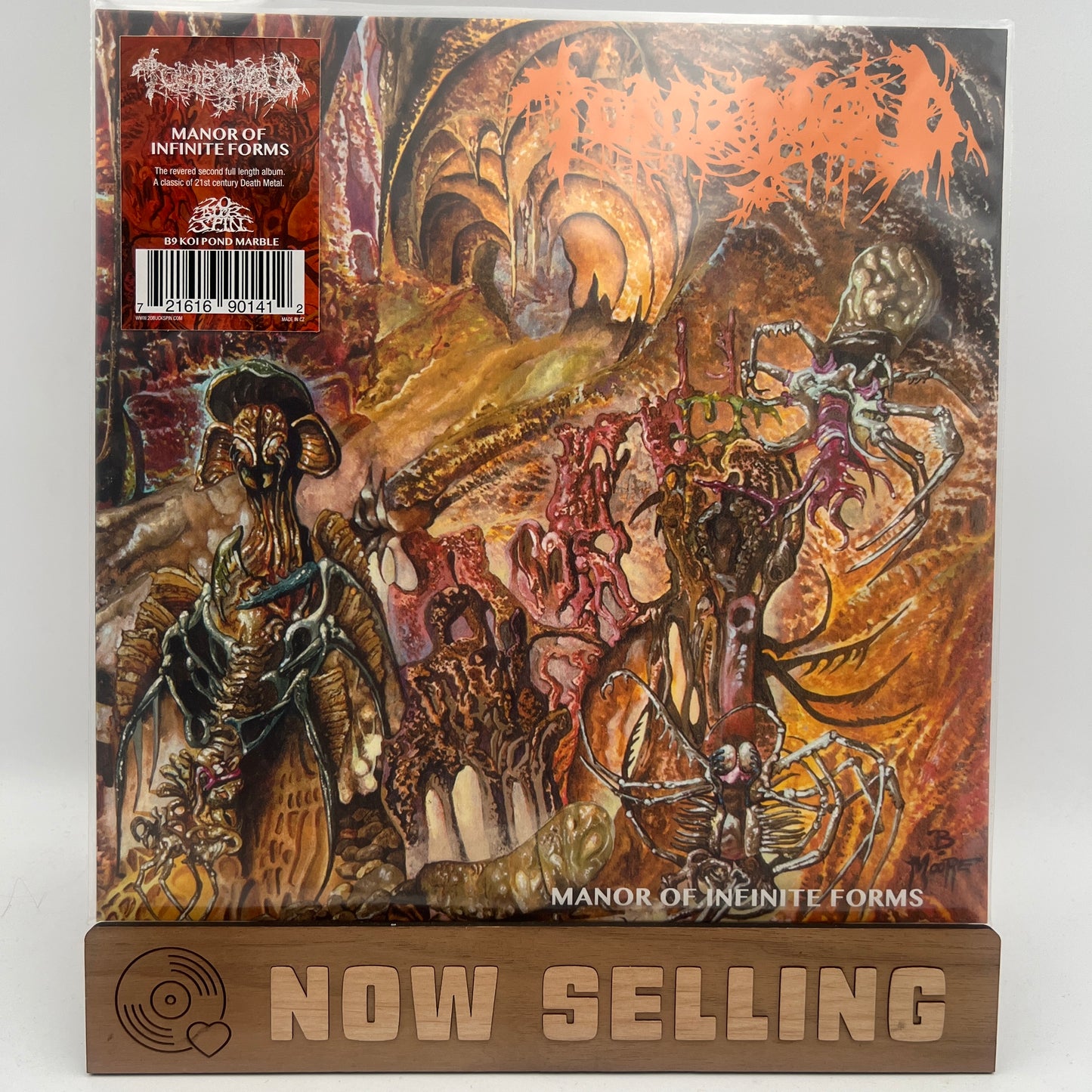 Tomb Mold - Manor Of Infinite Forms Vinyl LP Repress Clear Black Orange Swirl