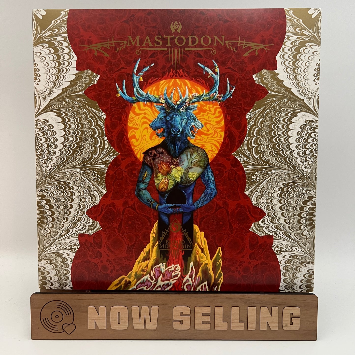 Mastodon - Blood Mountain Vinyl LP Red / Yellow 2006 2nd Press Relapse