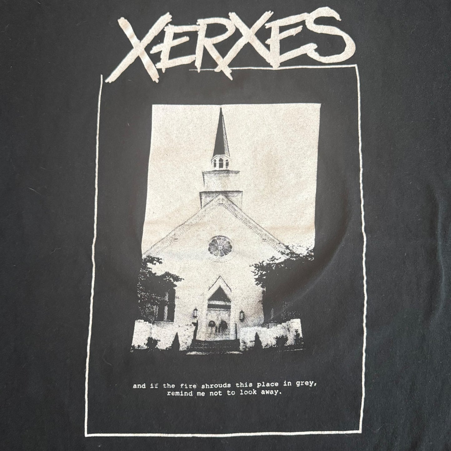 Xerxes Hardcore Band Funeral Home - Our Home Is A Deathbed T-Shirt Size L