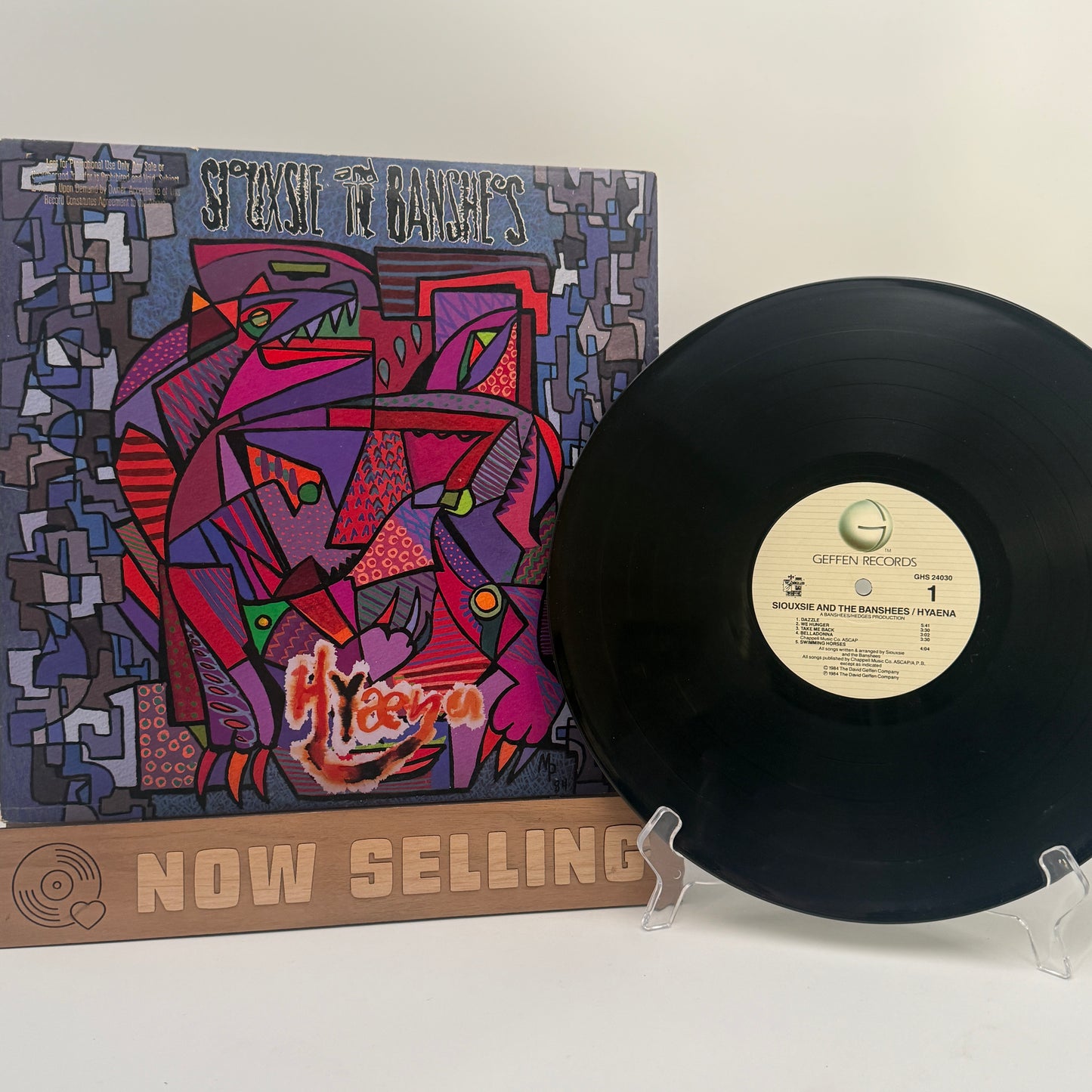 Siouxsie And The Banshees - Hyaena Vinyl LP GOLD PROMO Original 1st Press Allied