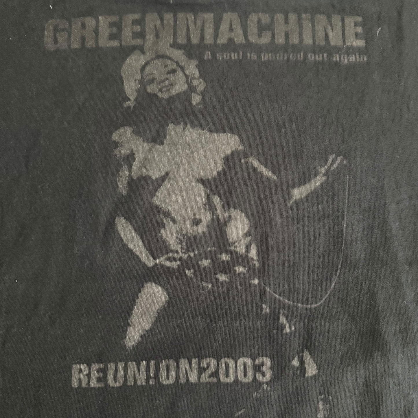 GREENMACHiNE Band 2003 Reunion Vintage T-Shirt Size M Japanese Stoner Doom