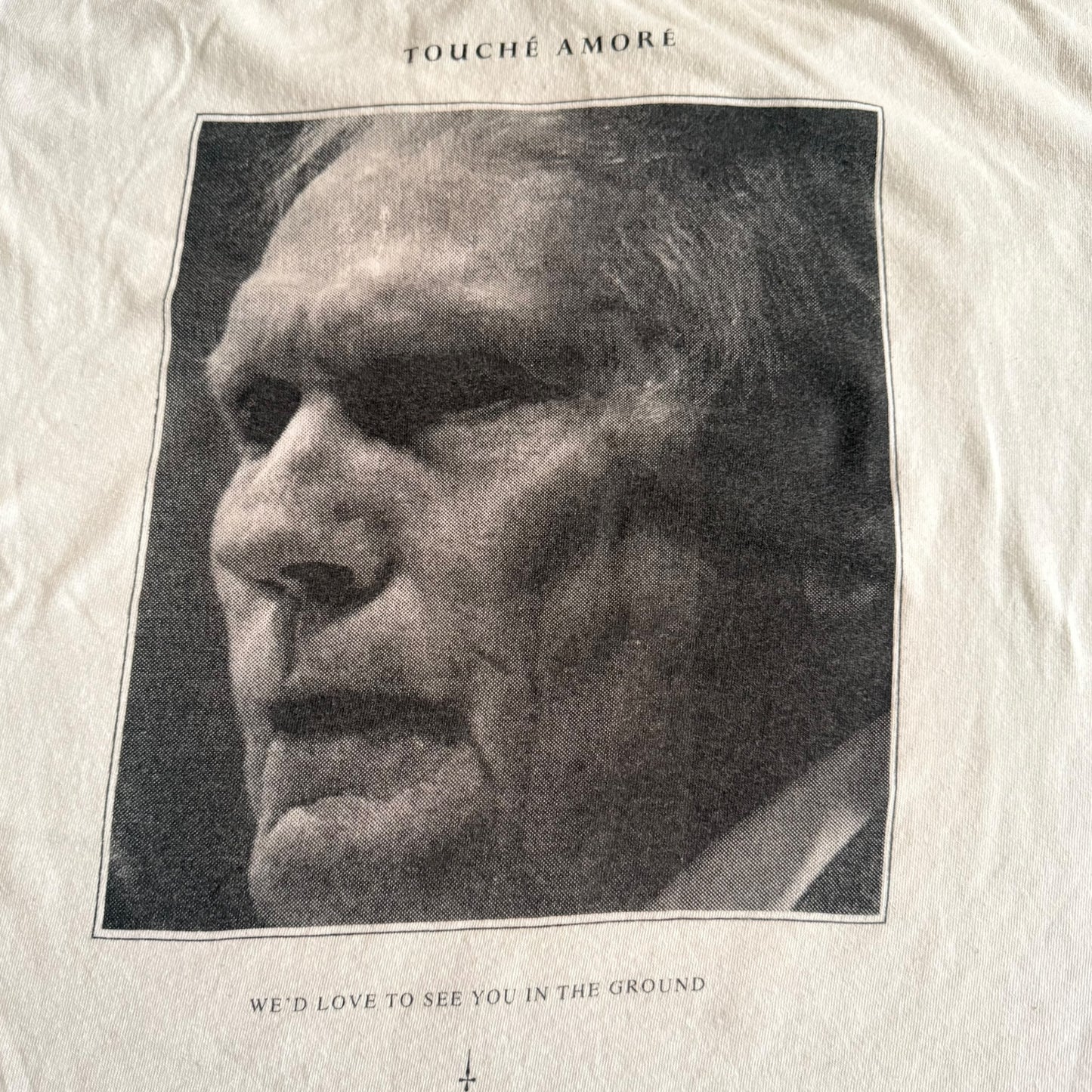 Touché Amoré Band WeHateFredPhelps.com White T-Shirt Size M Touche Amore
