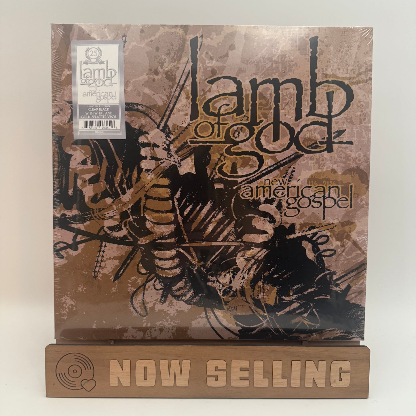 Lamb Of God - New American Gospel Vinyl LP Clear w/ White Gold Splatter SEALED