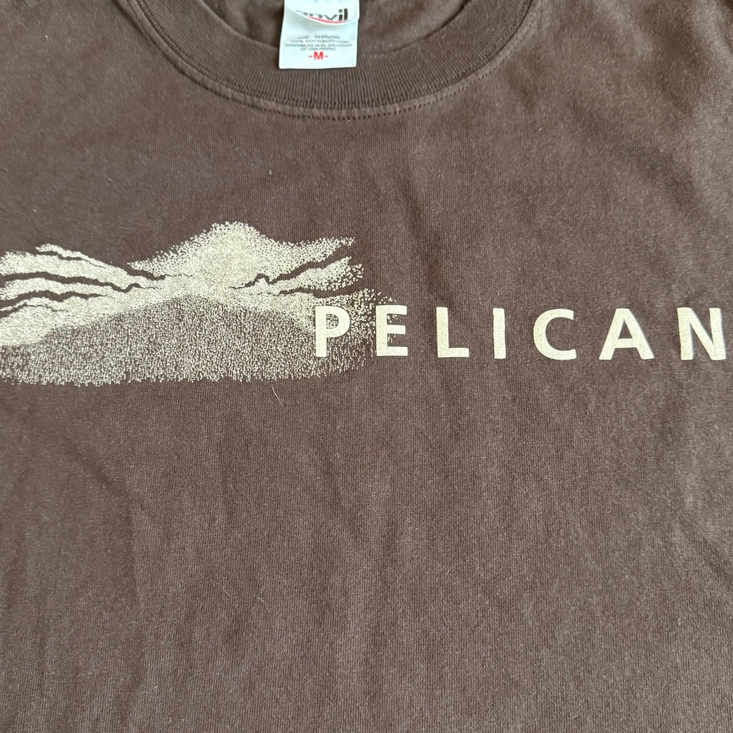 Pelican Band The Fire In Our Throats Will Beckon The Thaw Brown Vintage T-Shirt Size M