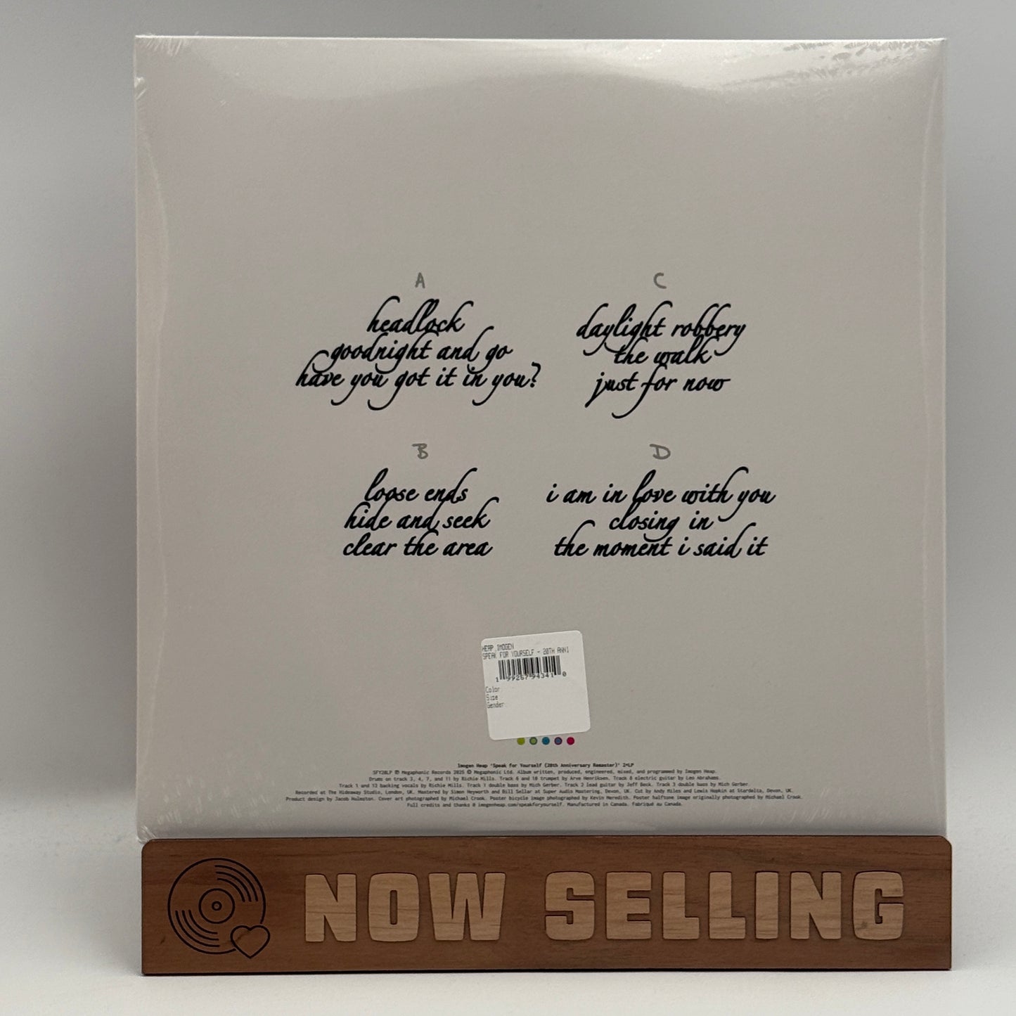 Imogen Heap - Speak For Yourself Vinyl LP Reissue Black SEALED