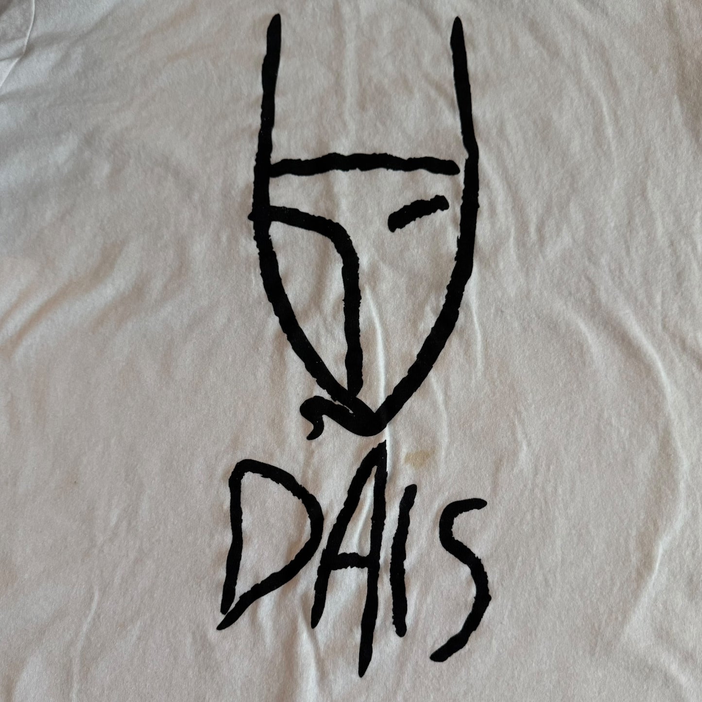 Dais Record Label White T-Shirt Size M Cold Cave Prurient Youth Code Drab Majesty