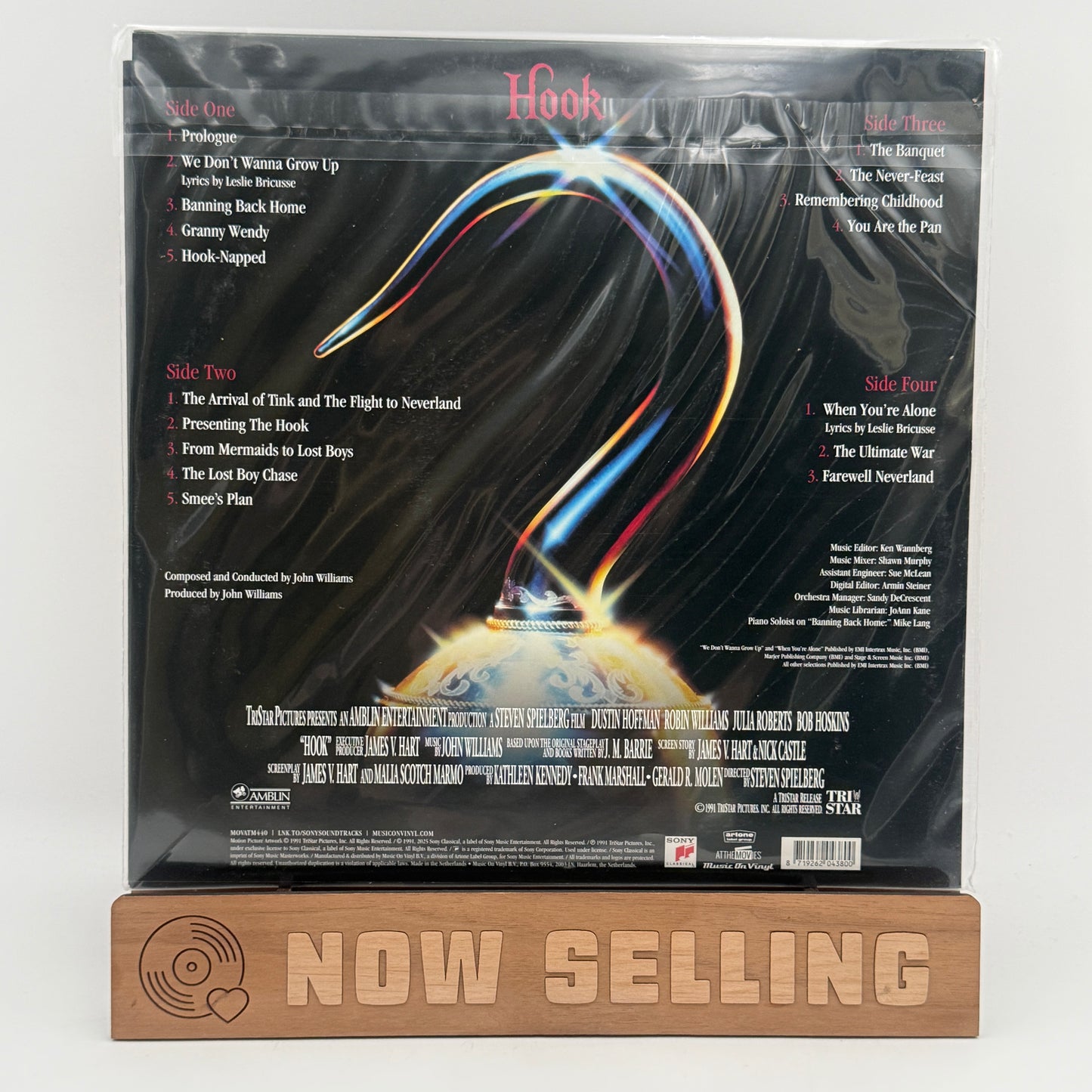 Hook Soundtrack Vinyl LP Reissue Black MOV John Williams