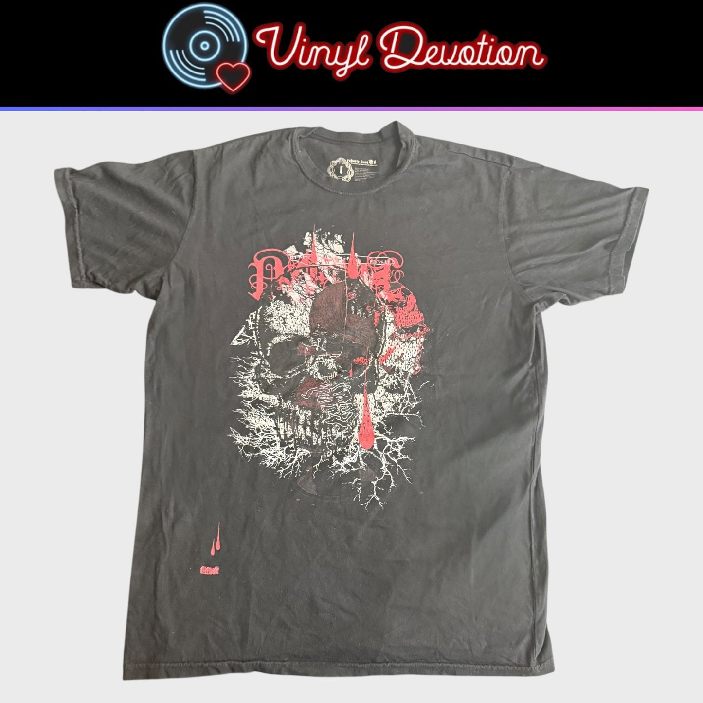 Pelican Band x Robotic Empire x Seldon Hunt Skull Bloom T-Shirt Size L Robotic Boot