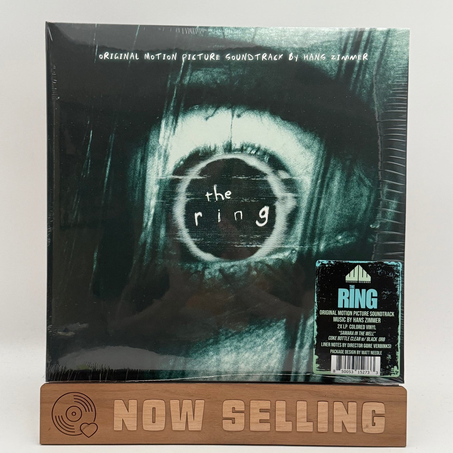 The Ring Soundtrack Vinyl LP Coke Bottle Clear w/ Black Orb SEALED Hans Zimmer