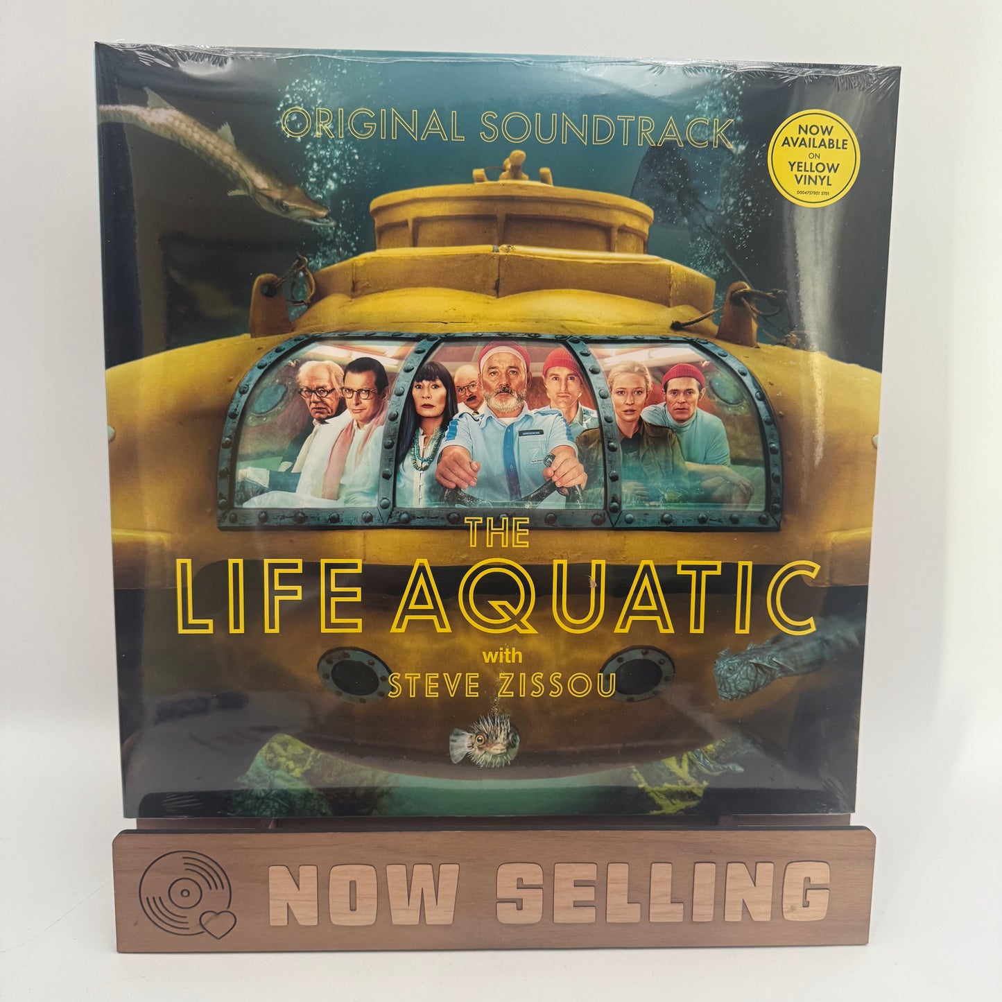 The Life Aquatic With Steve Zissou Soundtrack Vinyl LP Canary Yellow Reissue SEALED