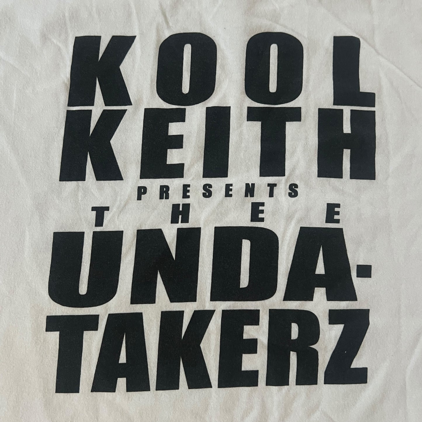 Kool Keith Presents Thee Undatakerz Vintage White T-Shirt Size XL