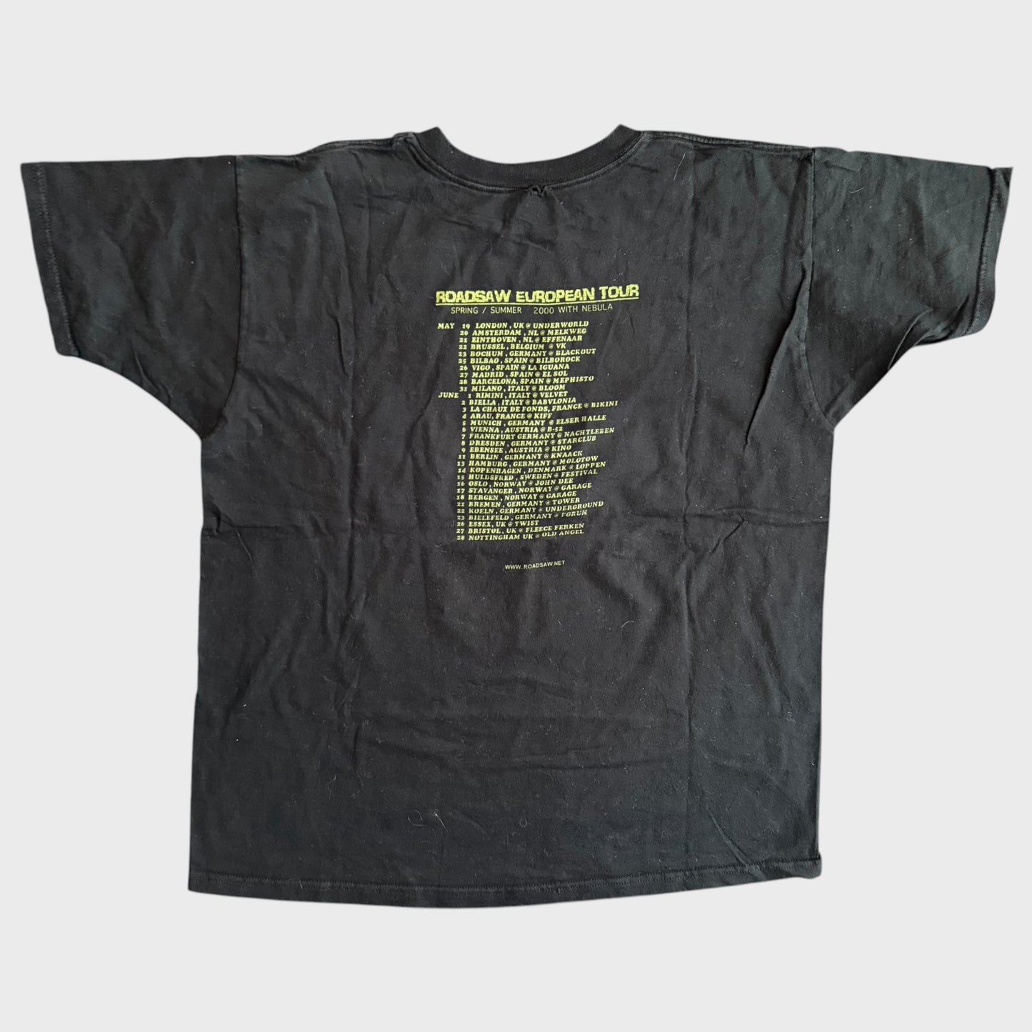 Roadsaw Band 2000 Tour Shirt w/ Nebula Vintage T-Shirt Size XL
