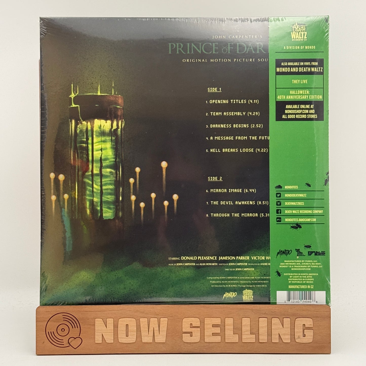 John Carpenter's Prince Of Darkness Soundtrack Vinyl LP Ultra Clear SEALED