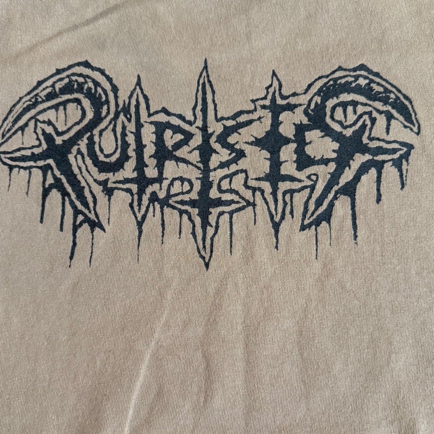 Putrisect Band Chaos Awaits Tan T-Shirt Size S