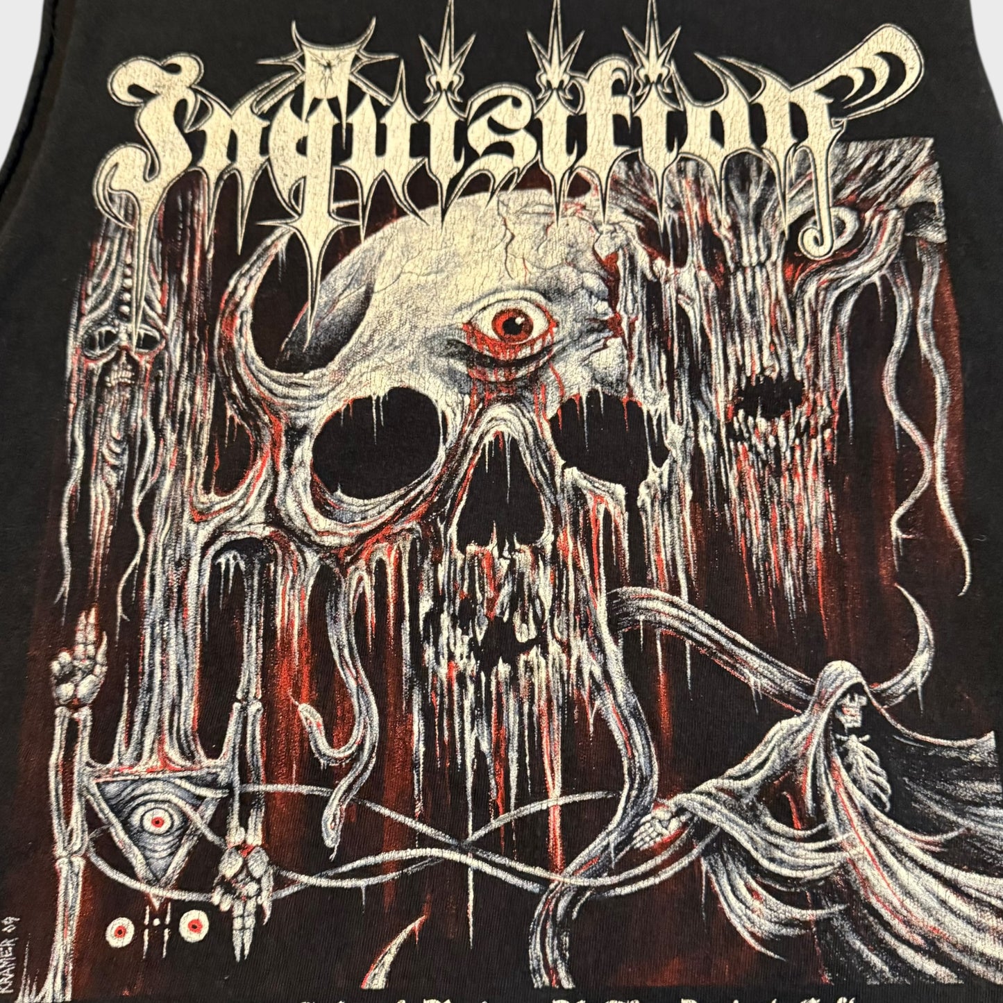 Inquisition Band Into The Infernal Regions Of The Ancient Cult Cut Sleeves T-Shirt Size M