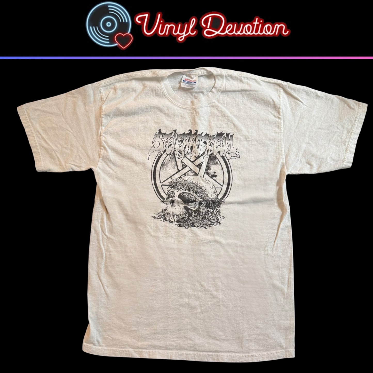 StonerRock.com White T-Shirt Size M All That Is Heavy