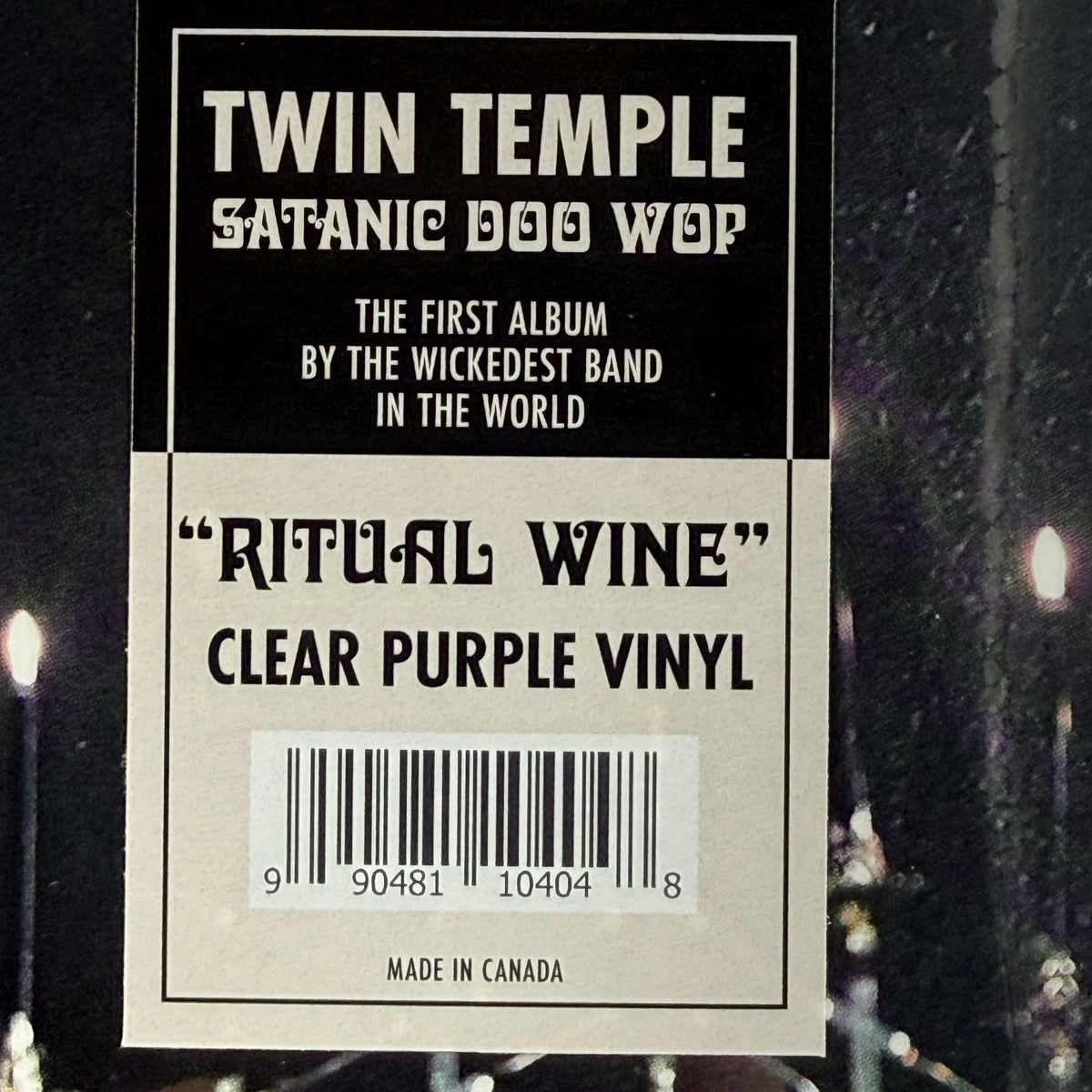 Twin Temple - Bring You Their Signature Sound Vinyl LP Reissue Ritual Wine Purple Vinyl SEALED
