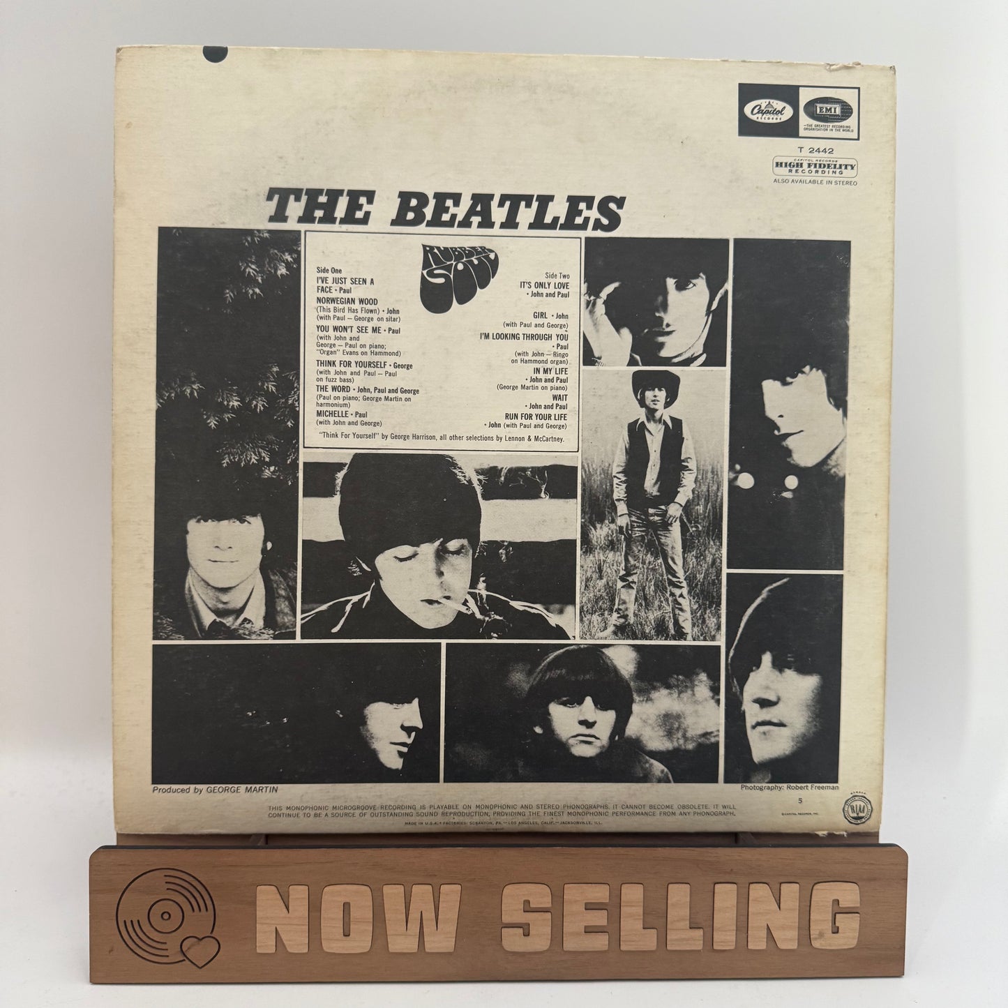 The Beatles - Rubber Soul Vinyl LP Mono US Original 1st Press T-2442 RCA
