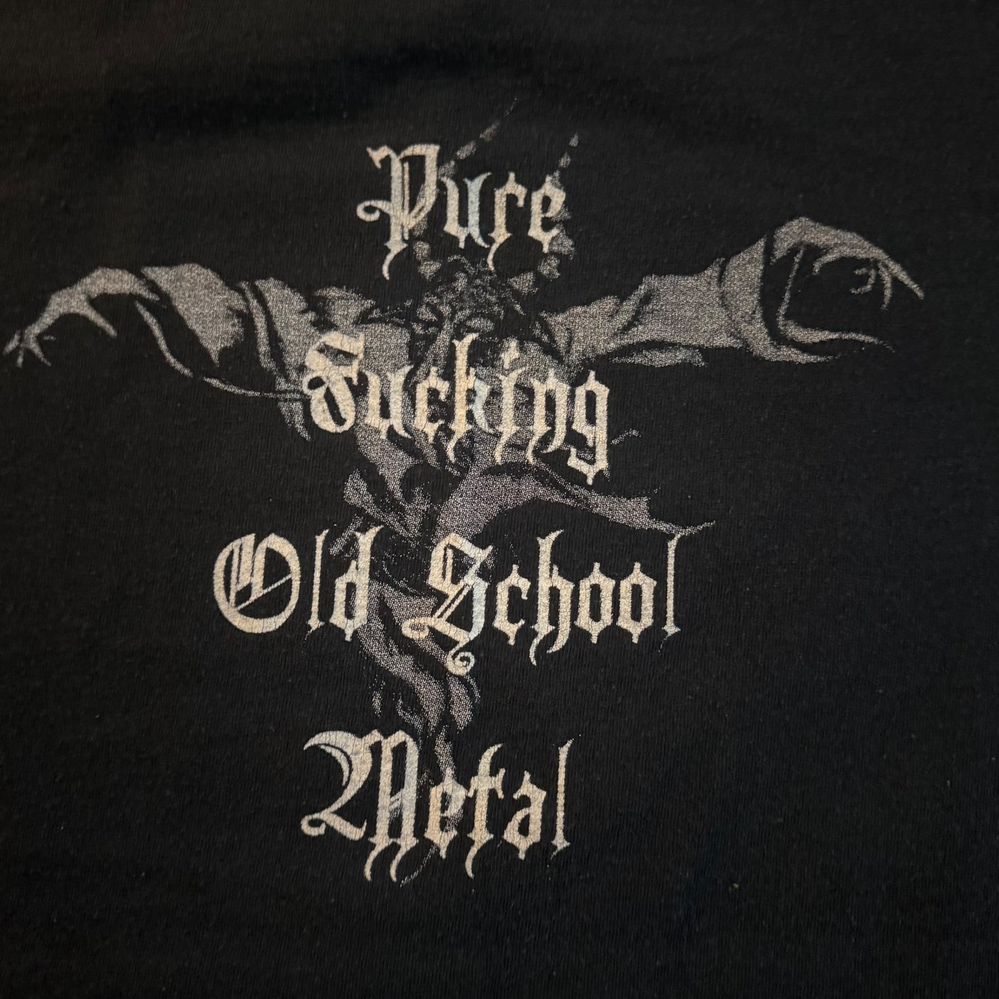 OLD Black Metal Band Nocturnal Ritual Vintage T-Shirt Size L Celtic Frost Bathory Possessed