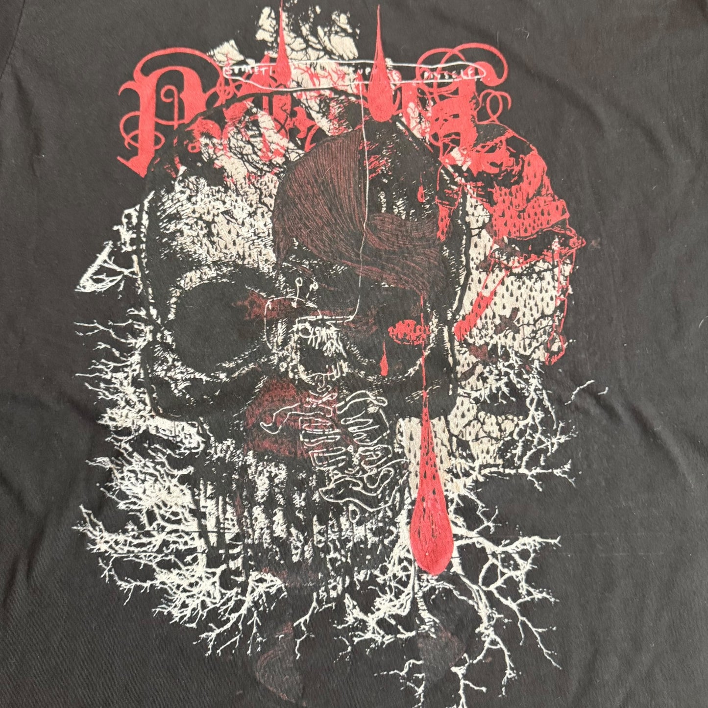 Pelican Band x Robotic Empire x Seldon Hunt Skull Bloom T-Shirt Size M Robotic Boot