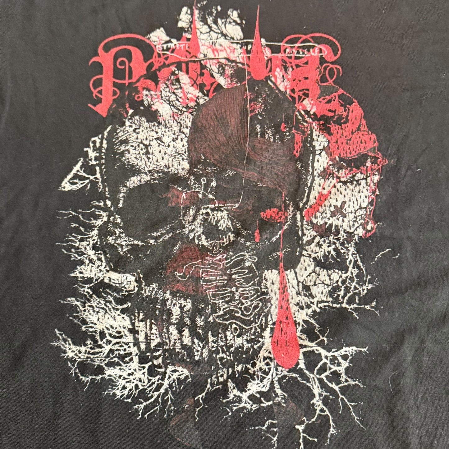 Pelican Band x Robotic Empire x Seldon Hunt Skull Bloom T-Shirt Size L Robotic Boot