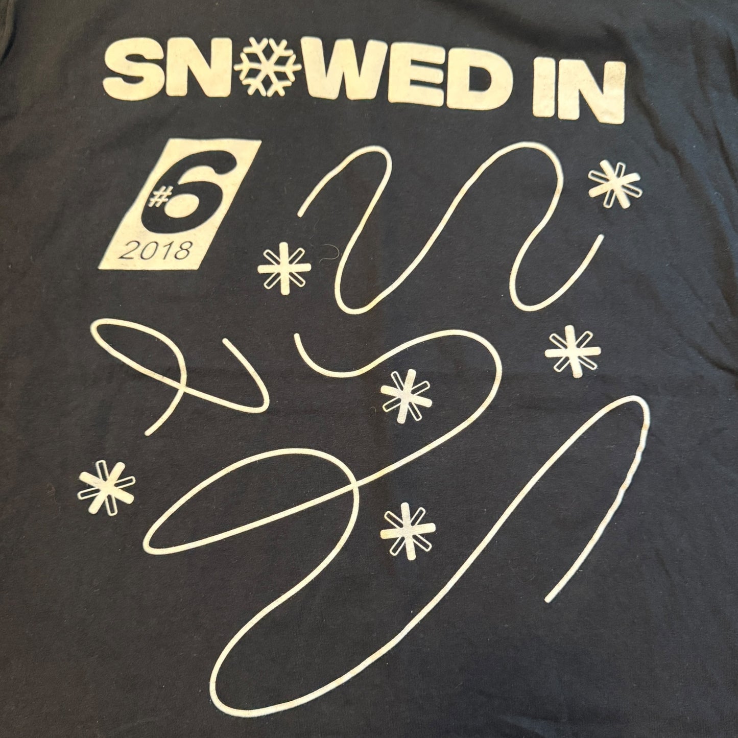 Snowed In 2018 Hardcore Festival T-Shirt Size L Knocked Loose Kublai Khan TX Vein.fm