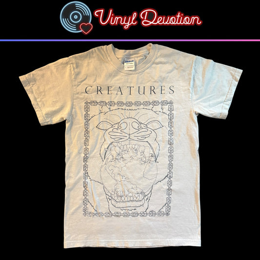 Creatures Hardcore Band White T-Shirt Size S Disgrace Twitching Tongues