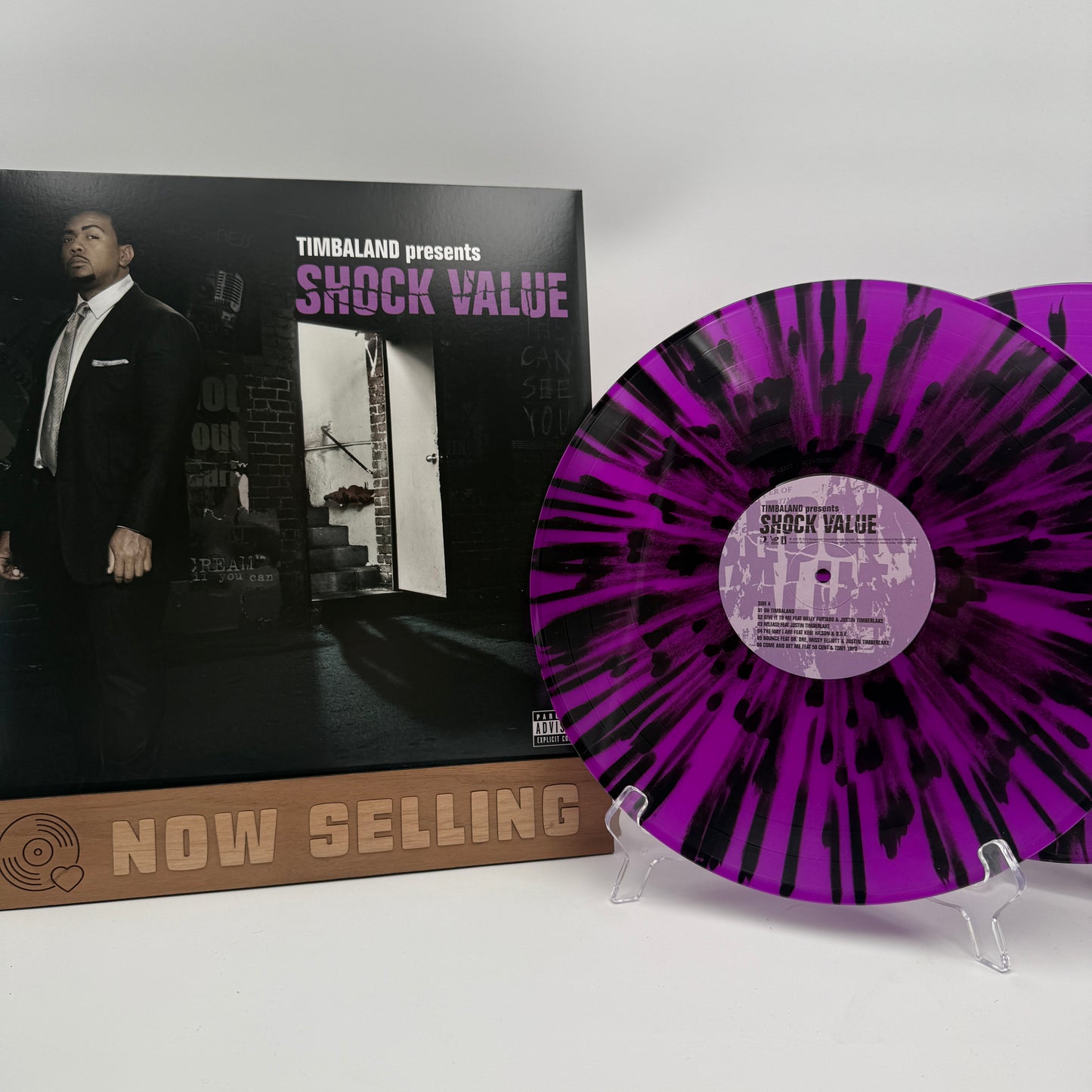 Timbaland - Shock Value Vinyl LP Reissue Purple Black Splatter Numbered IVC