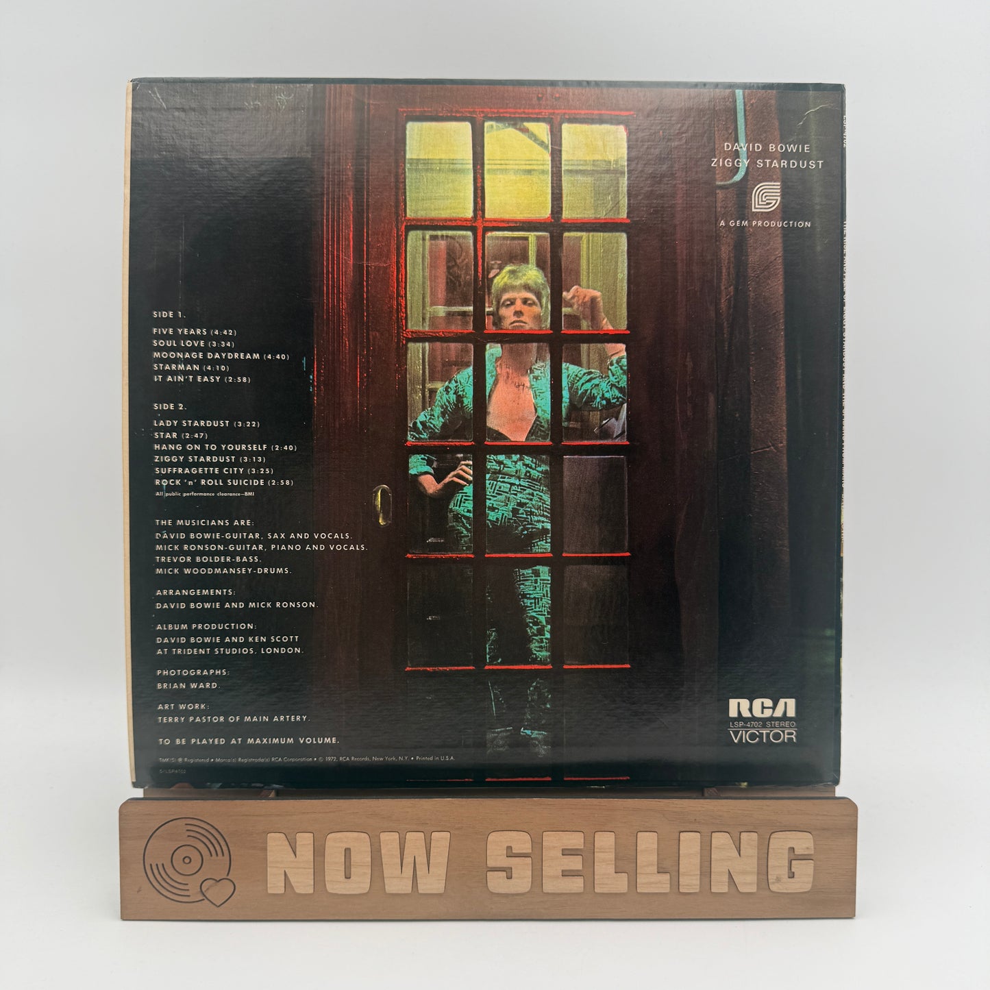 David Bowie - The Rise And Fall Of Ziggy Stardust Vinyl LP Original 1st Press Rockaway LSP-4702