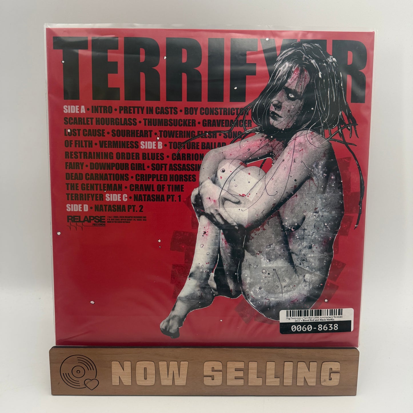 Pig Destroyer - Terrifyer Vinyl LP Reissue Red Black Marble Natasha