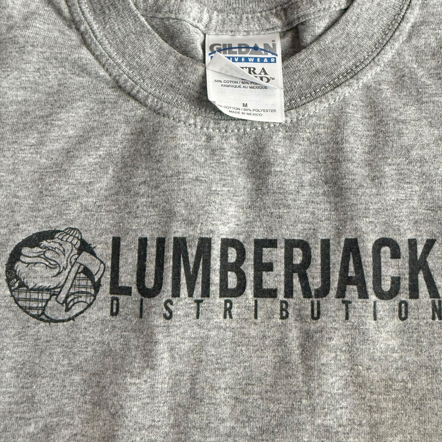 Lumberjack Distribution Cut Sleeves T-Shirt Size M