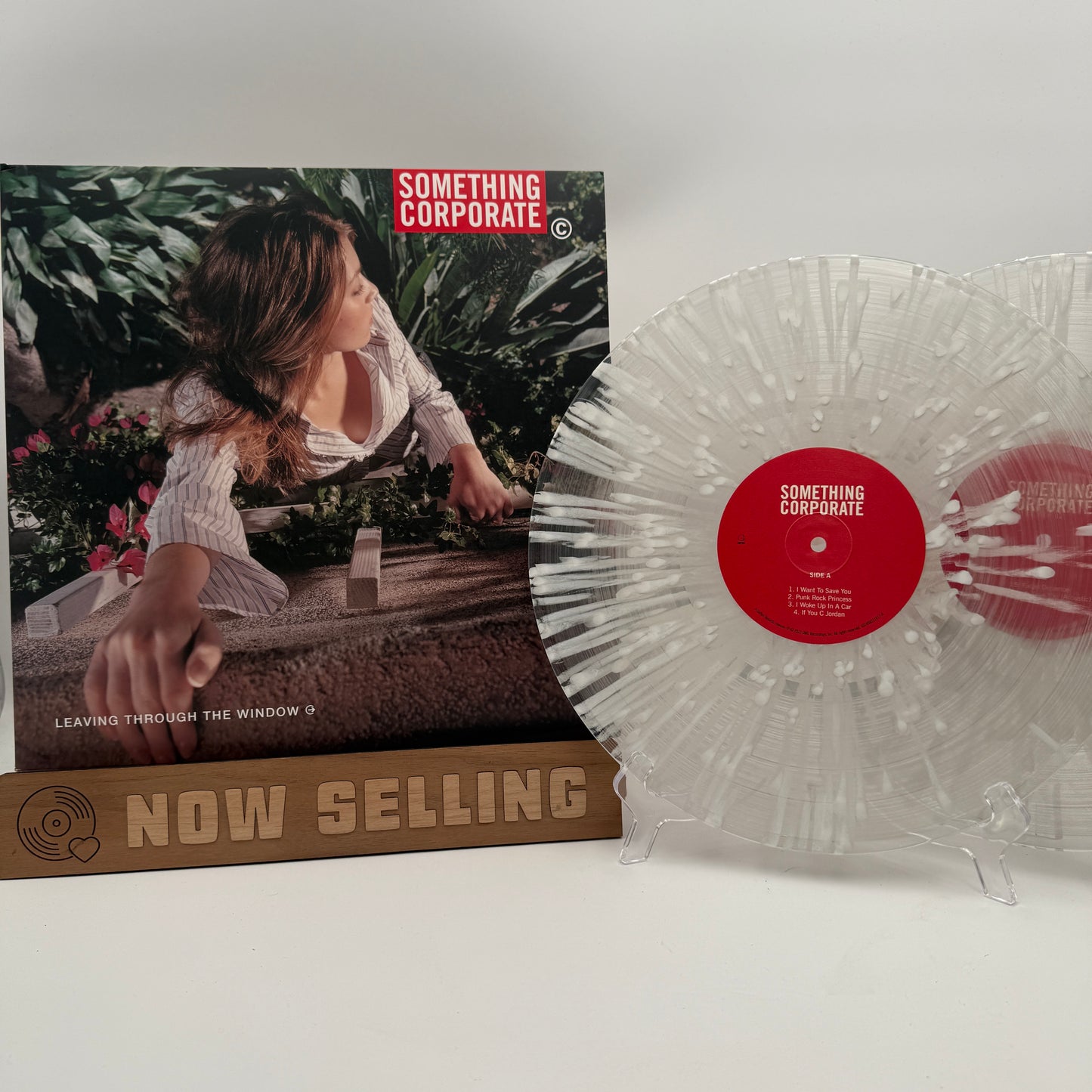 Something Corporate - Leaving Through The Window Vinyl LP Reissue Clear w/ Splatter