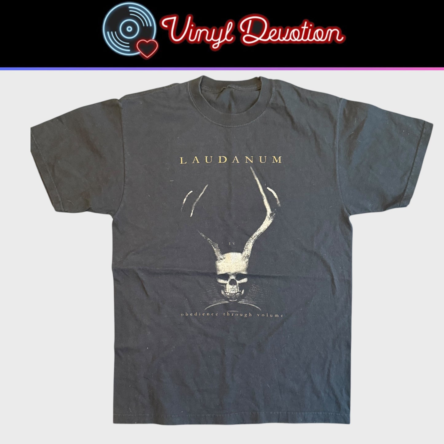 Laudanum Band Obedience Through Volume T-Shirt Size M