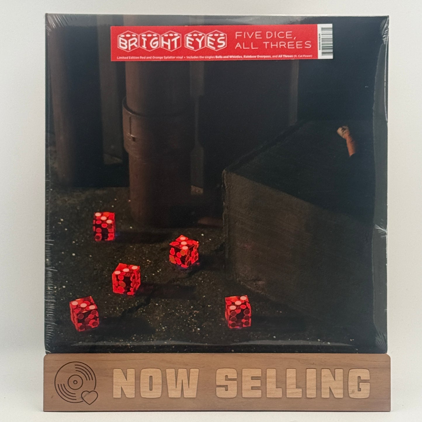Bright Eyes - Five Dice, All Threes Vinyl LP Red / Orange Splatter SEALED