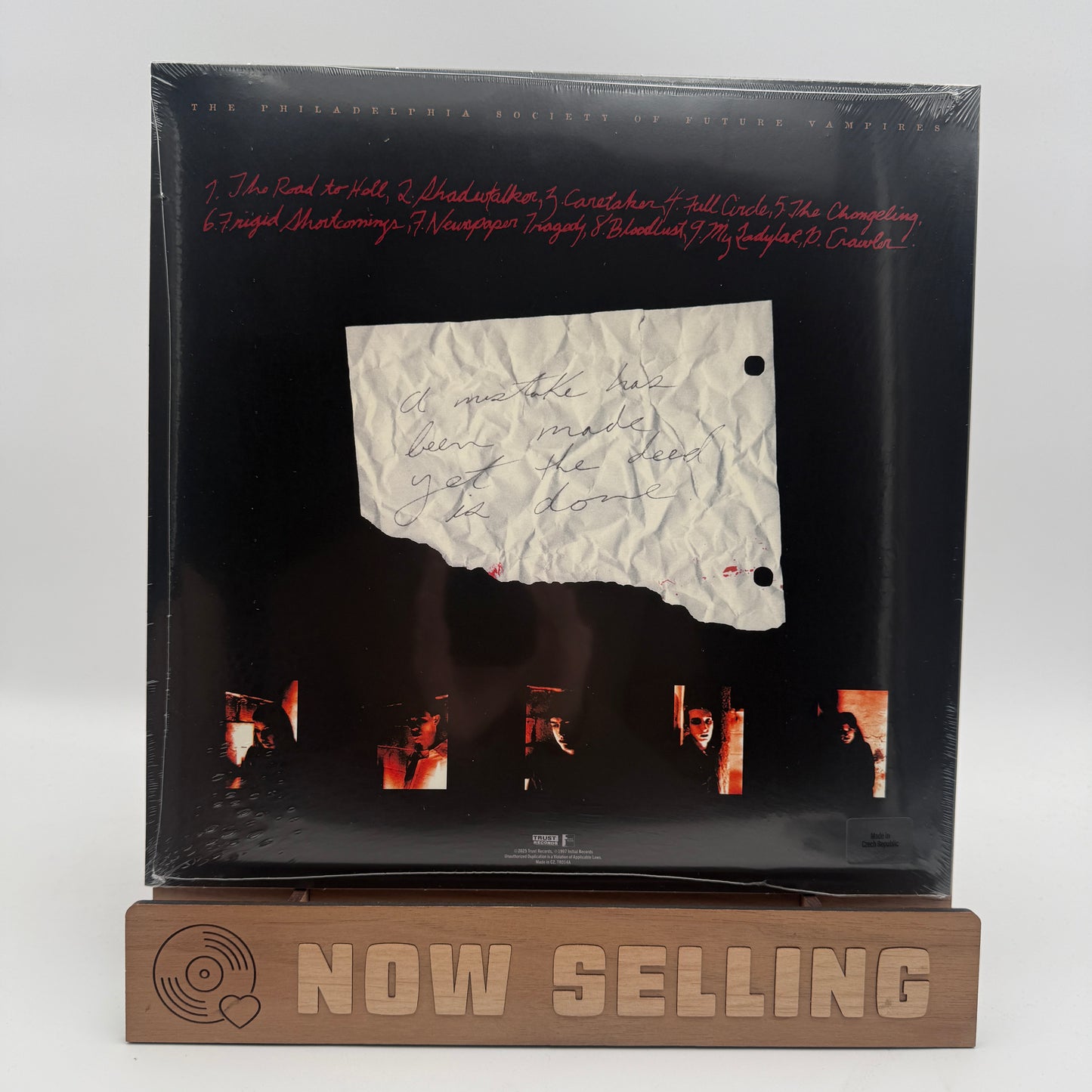 Ink & Dagger - Drive This Seven Inch Wooden Stake Vinyl LP Reissue Clear Red Striped SEALED