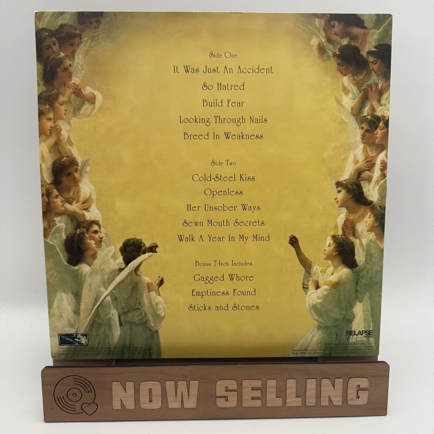 Soilent Green - Sewn Mouth Secrets Vinyl LP w/ 7" Cream Yellow Original 1st Press