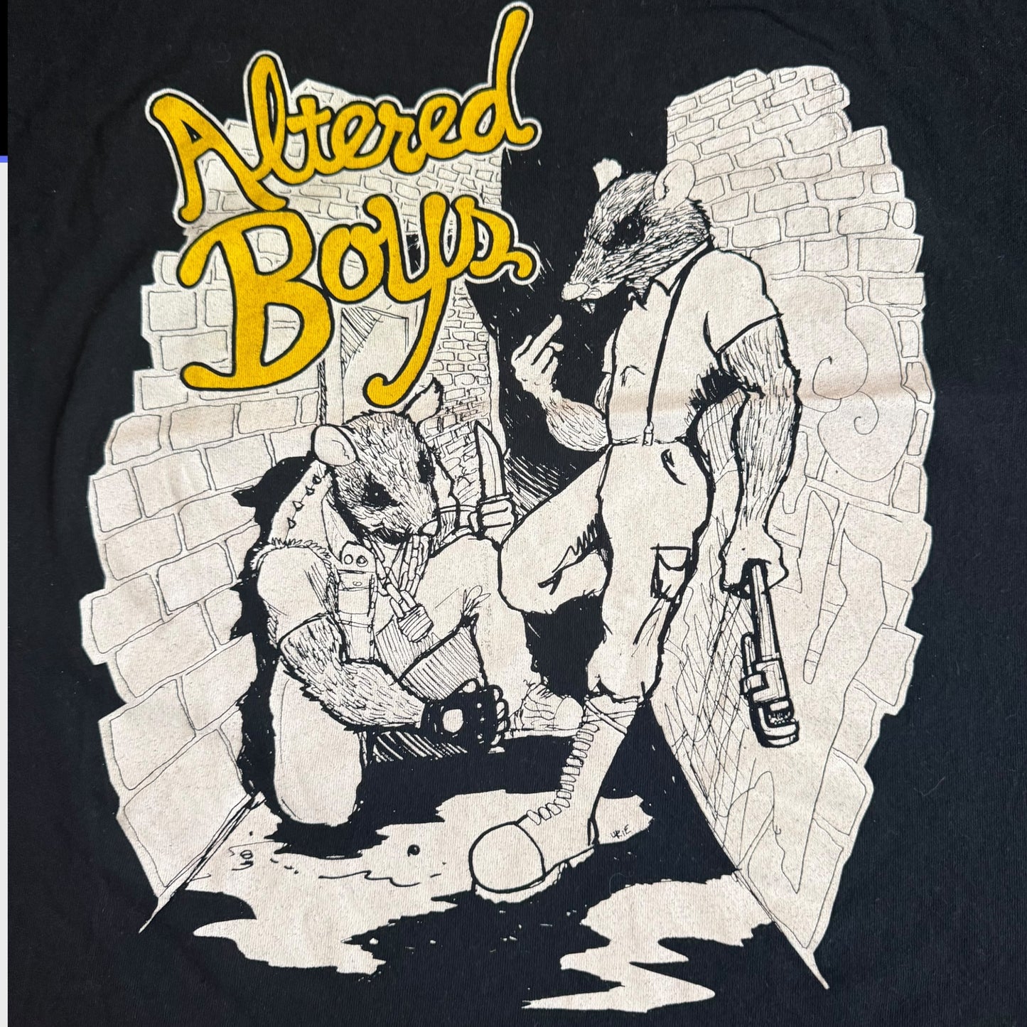 Altered Boys Band Rat Warriors T-Shirt Size L