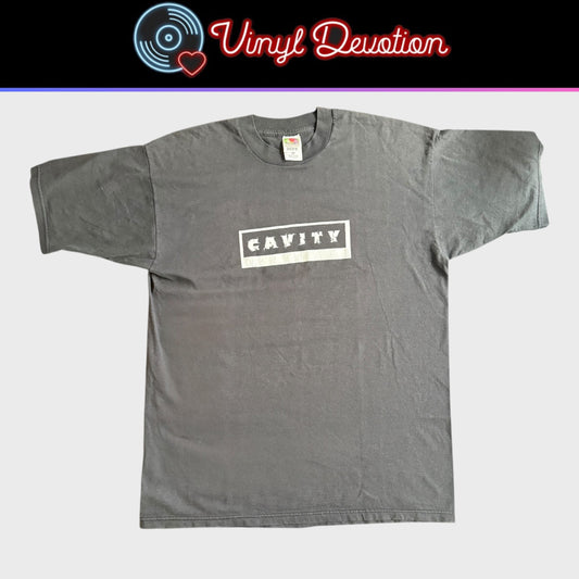 Cavity Sludge Band Goin Ann Arbor Rhetoric Records Vintage T-Shirt Size XL EyeHateGod