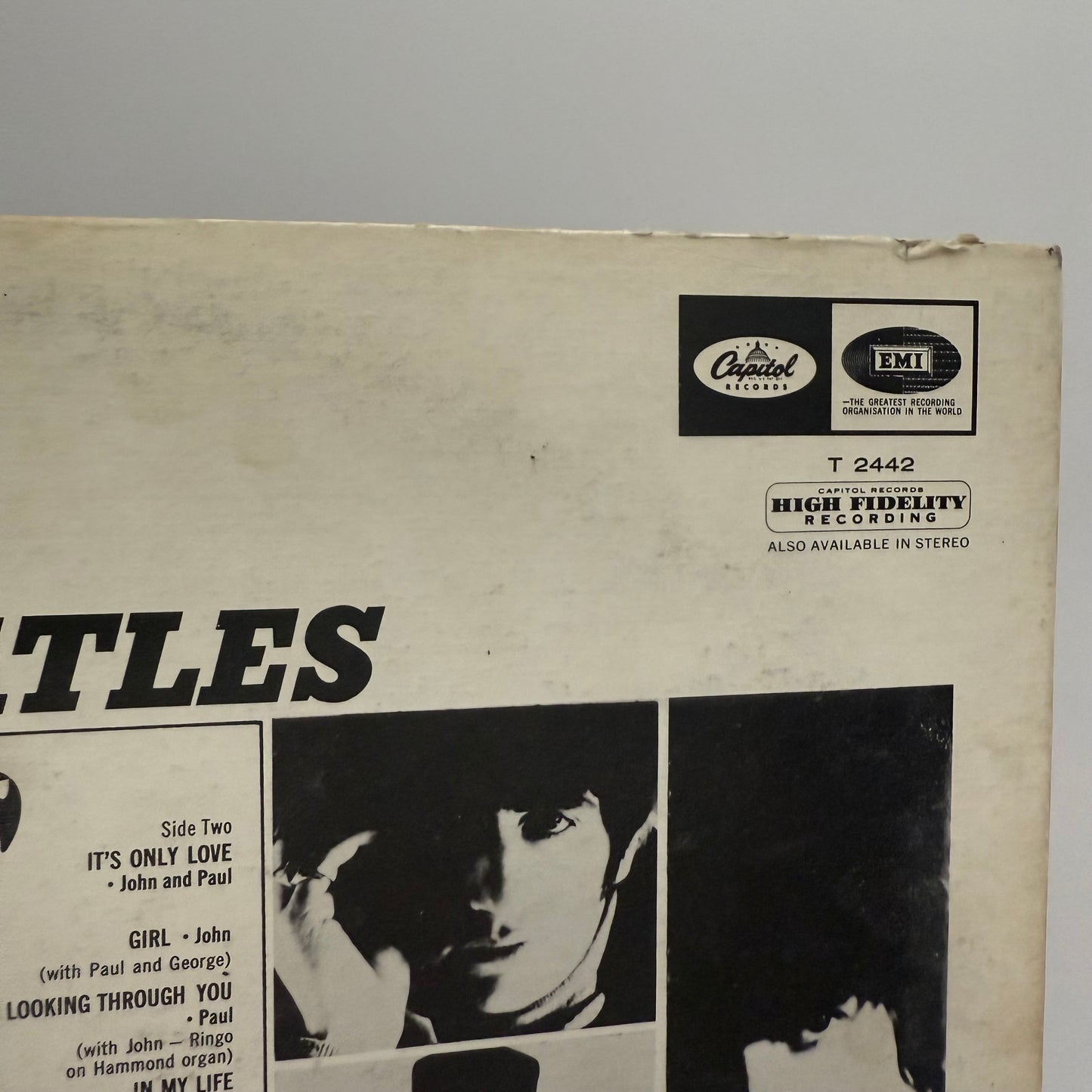 The Beatles - Rubber Soul Vinyl LP Mono US Original 1st Press T-2442 RCA