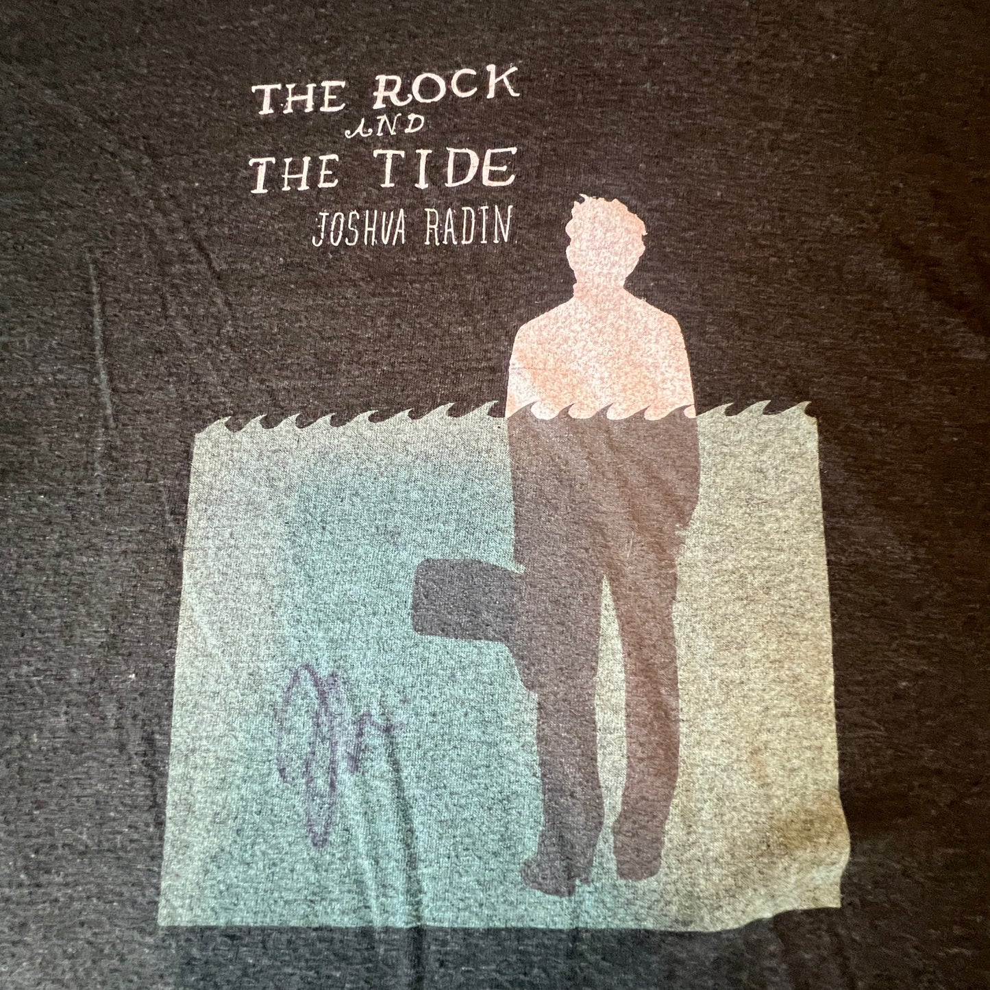 Joshua Radin - The Rock & The Tide Band Shirt Size Large SIGNED