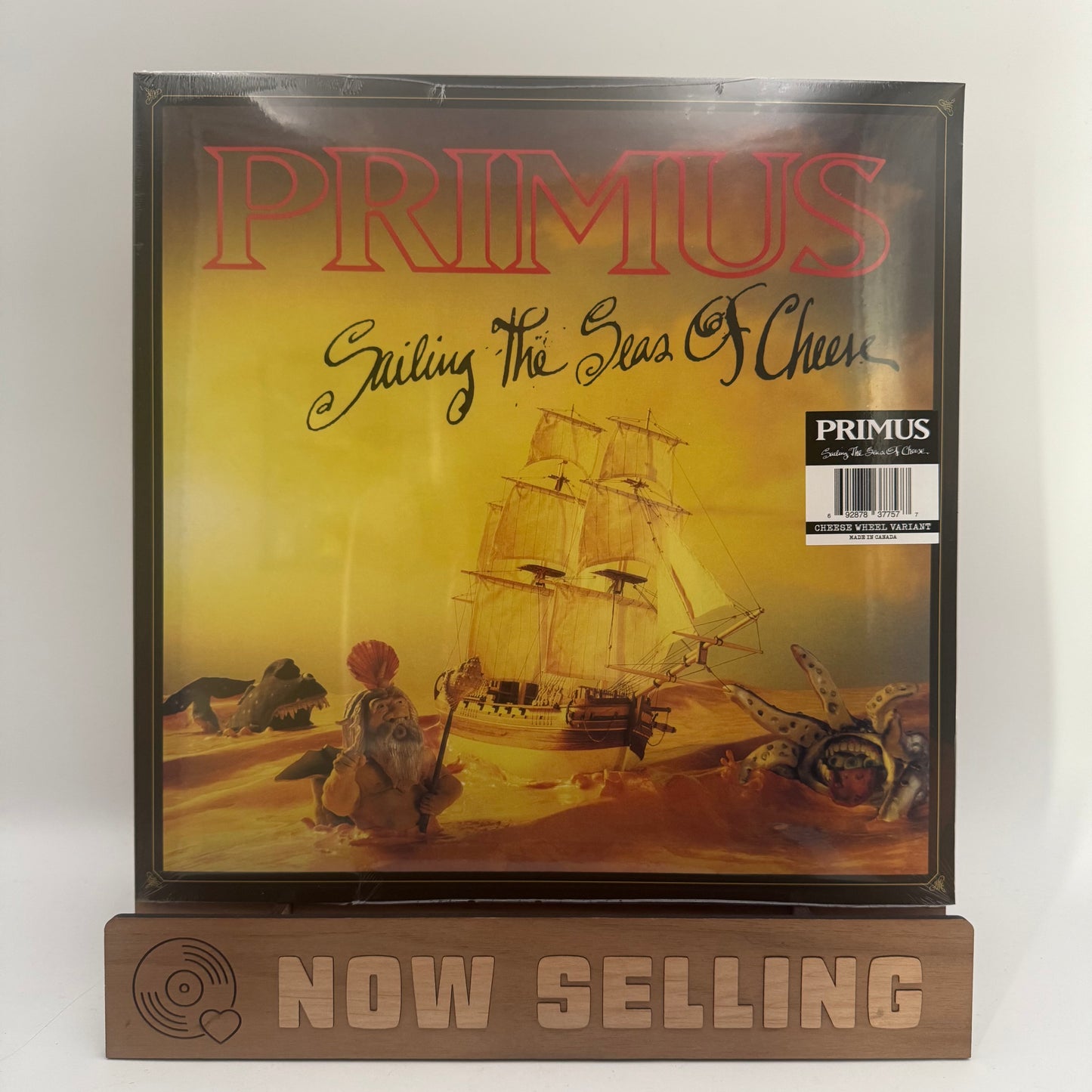 Primus - Sailing The Seas Of Cheese Vinyl LP Reissue Cheese Wheel SEALED