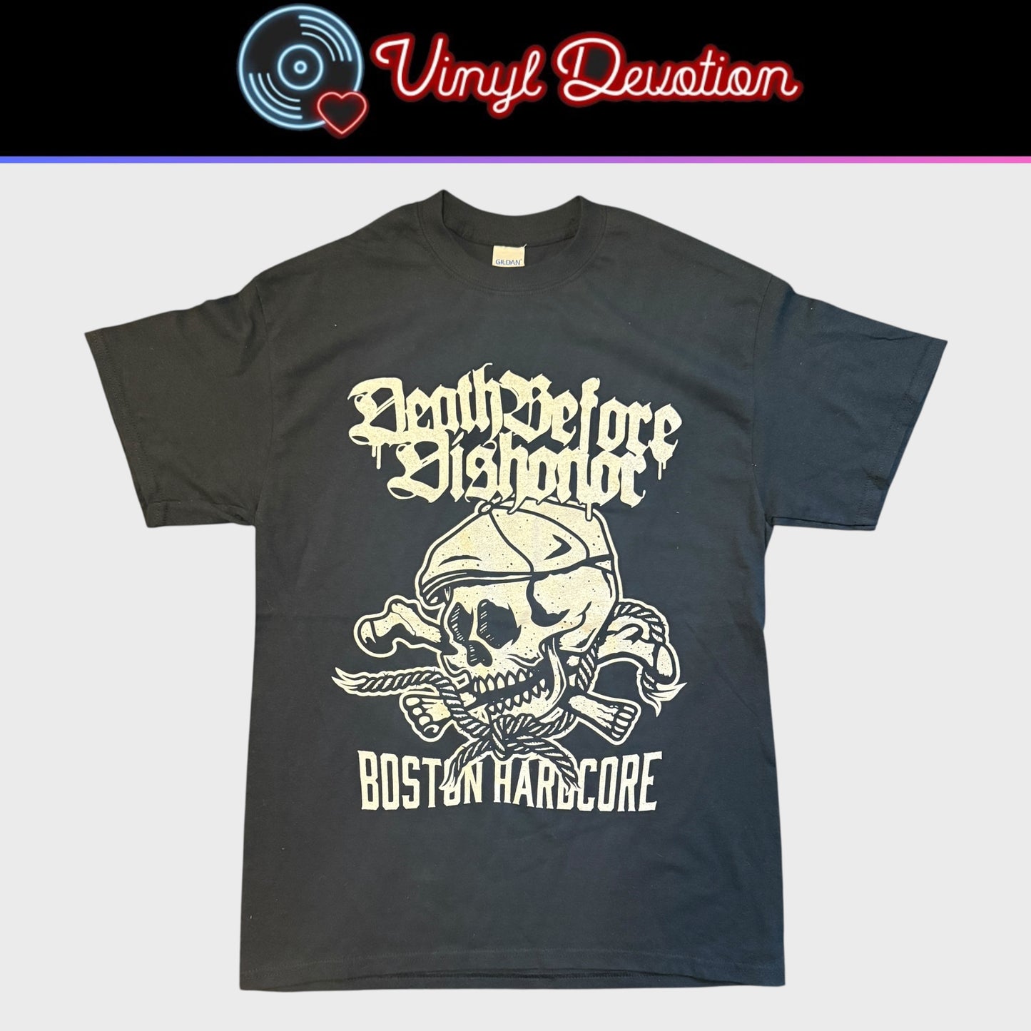 Death Before Dishonor Band Boston Hardcore Skull T-Shirt Size M