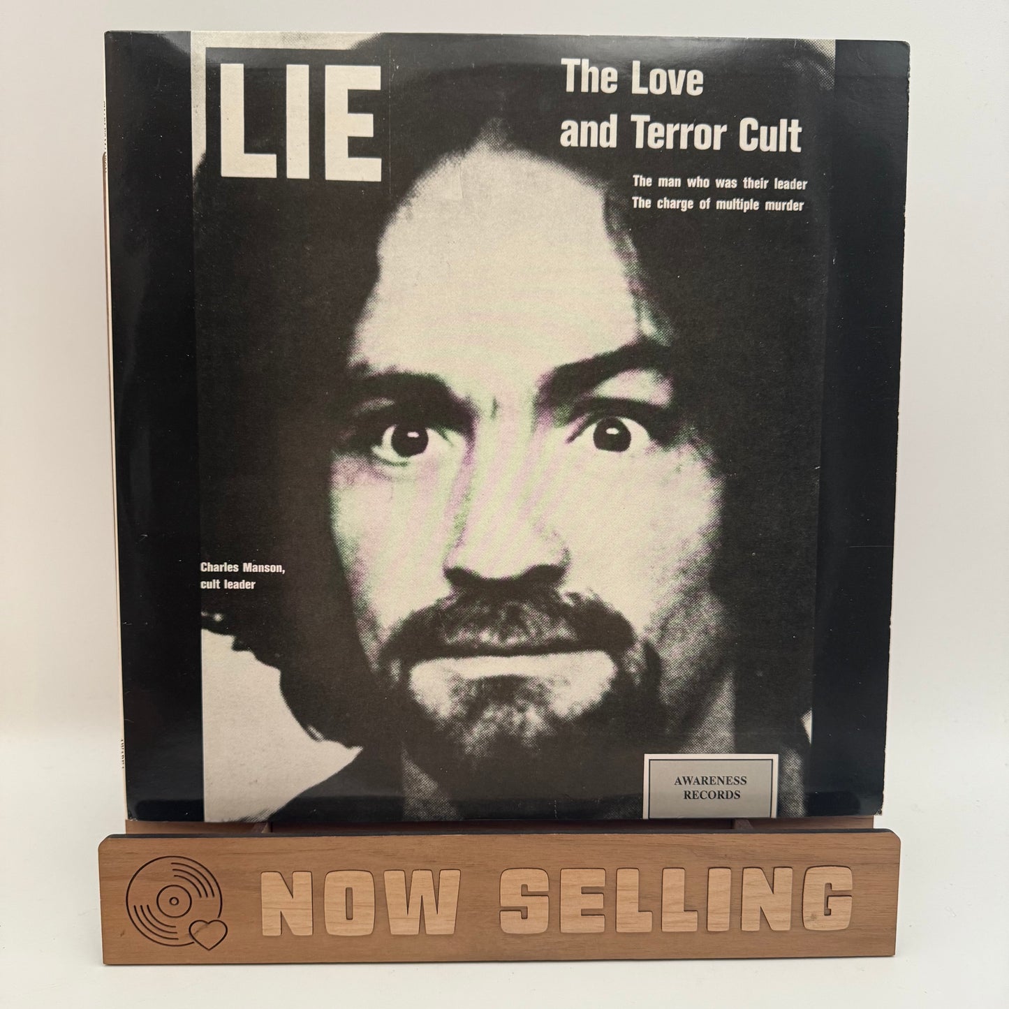 Charles Manson - LIE: The Love And Terror Cult Vinyl LP 1987 Reissue
