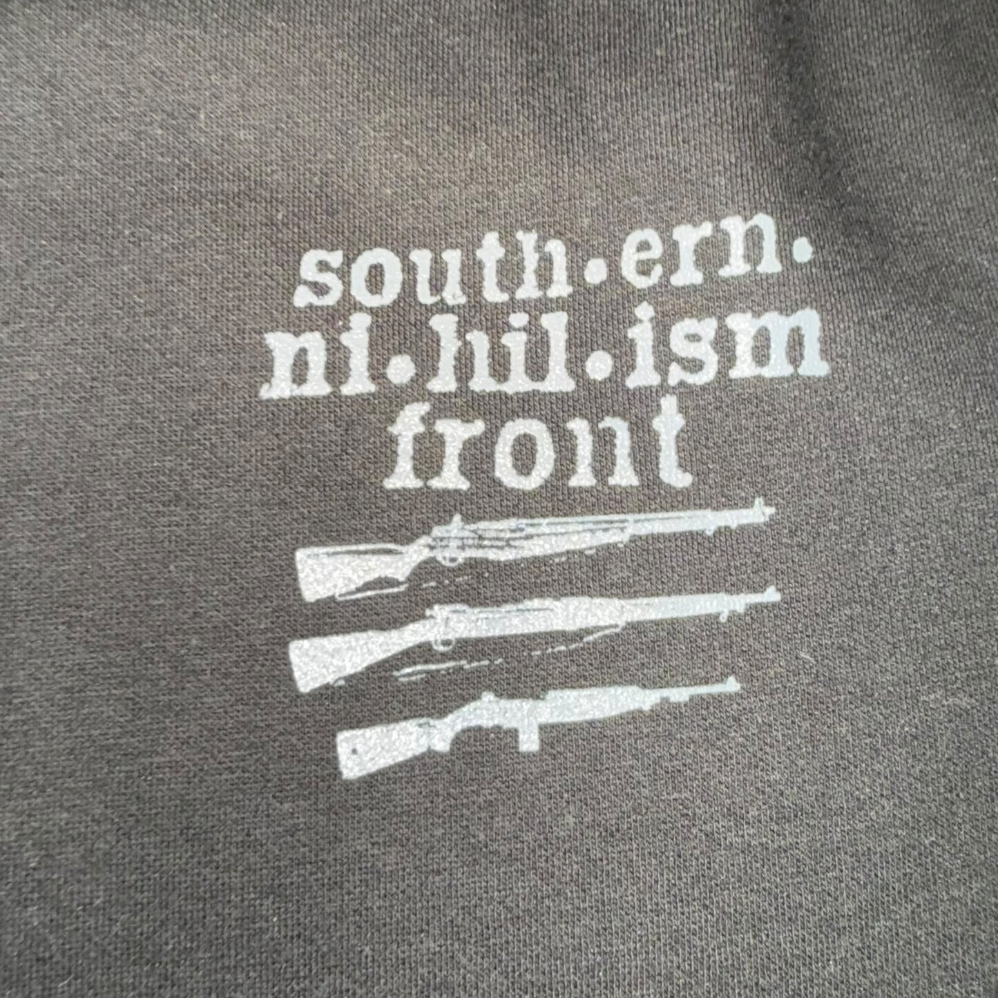 EyeHateGod Band Southern Nihilism Front (Light Gray Print) Zip Up Hoodie Size XL