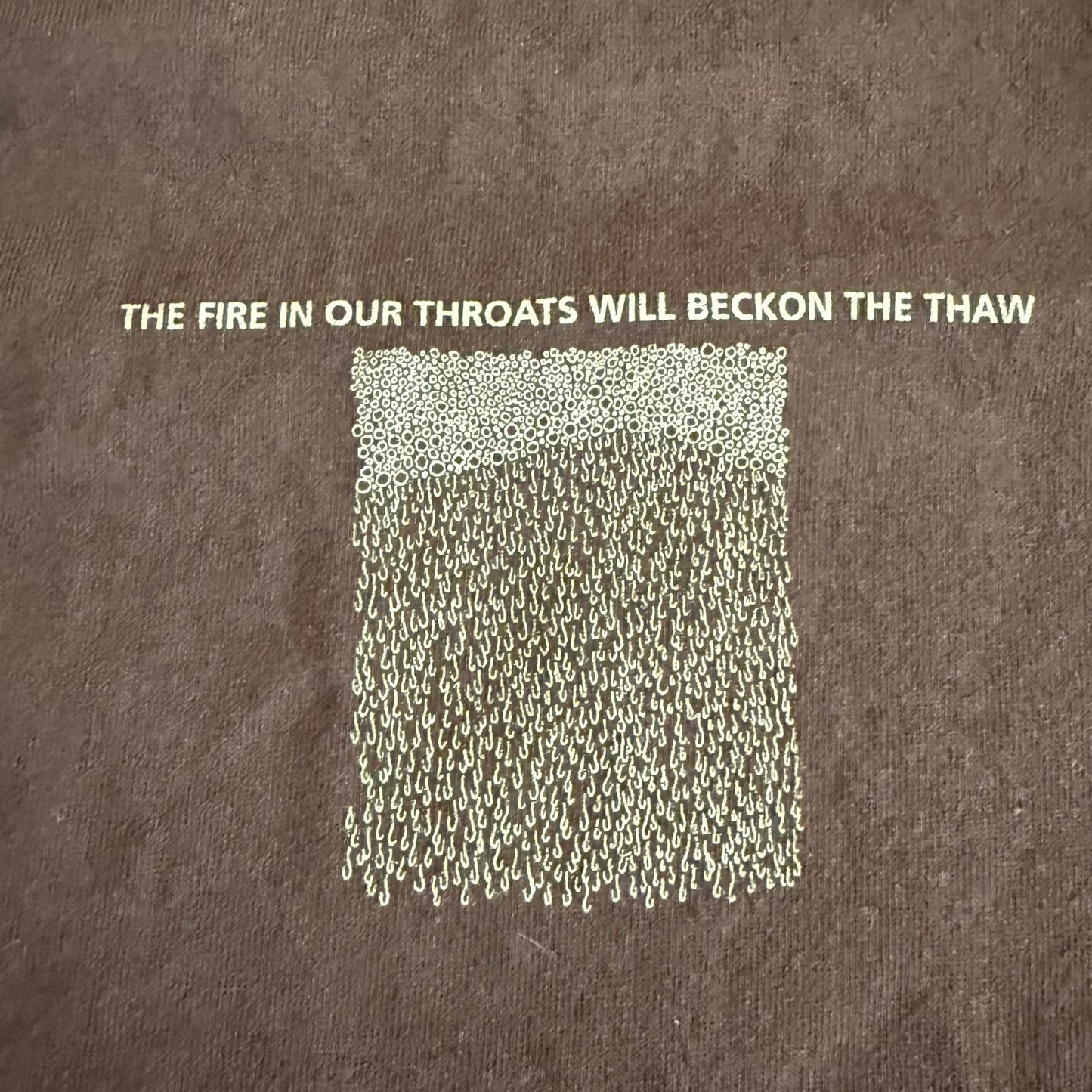 Pelican Band The Fire In Our Throats Will Beckon The Thaw Brown Vintage T-Shirt Size M