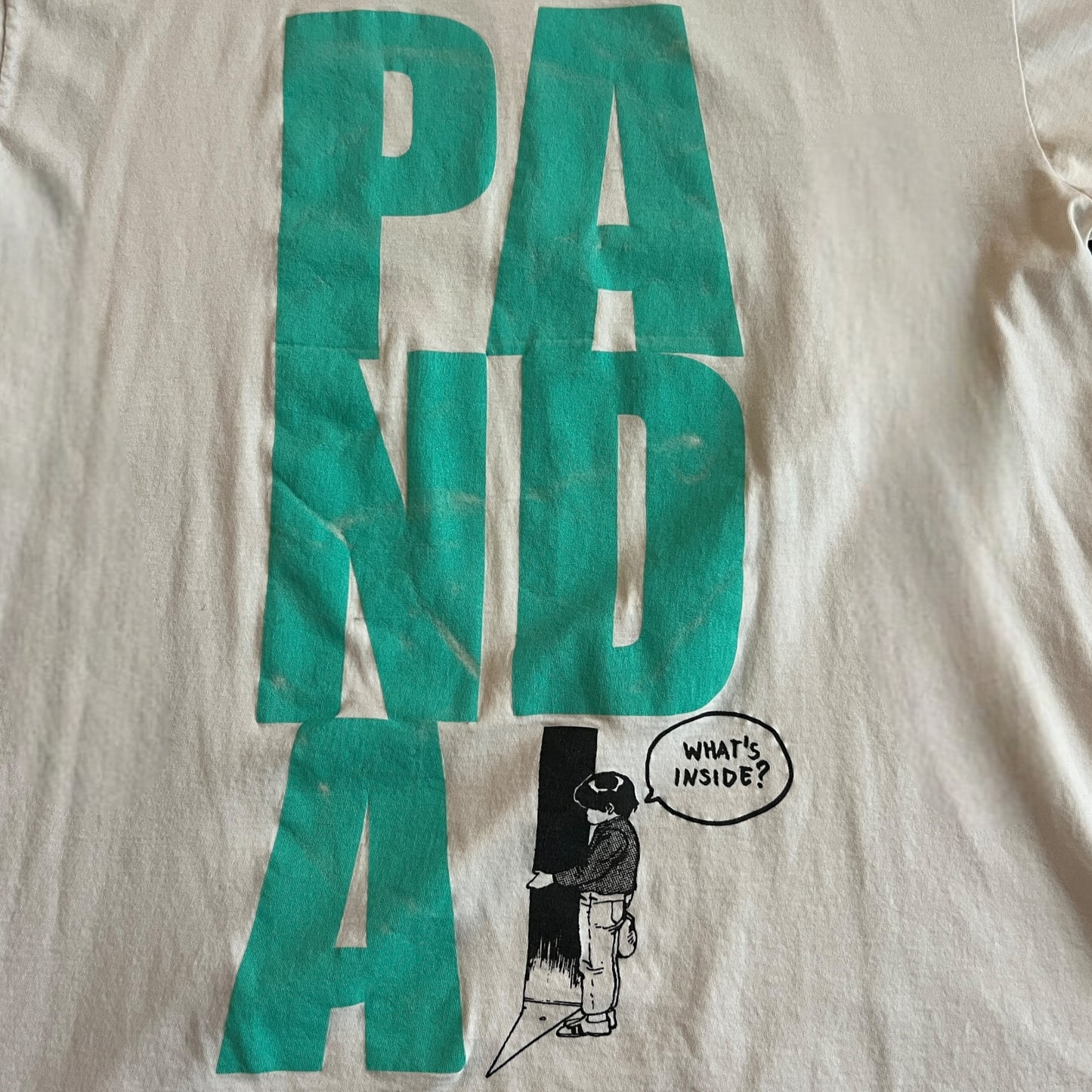 Panda Bear Band Off White T-Shirt Size L Animal Collective
